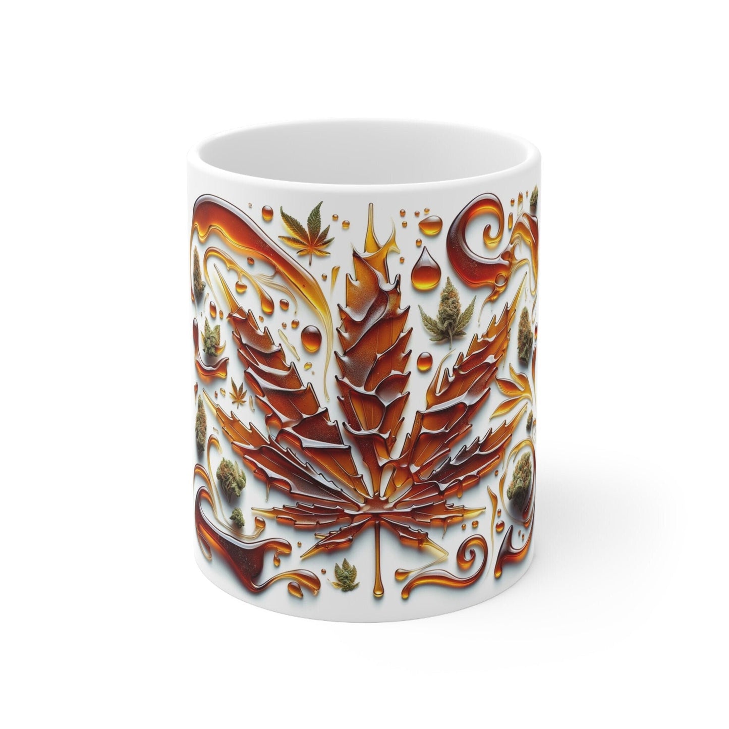 SHATTER Wax Mug - WEED Themed Coffee Mugs, Marijuana Lovers, Perfect Gift for Smokers, Stoners - Dabs Gifts