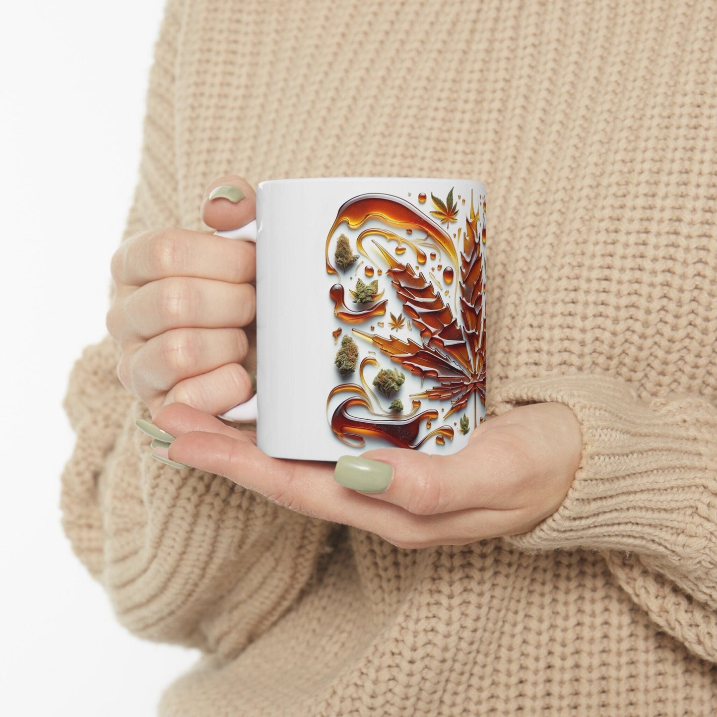 SHATTER Wax Mug - WEED Themed Coffee Mugs, Marijuana Lovers, Perfect Gift for Smokers, Stoners - Dabs Gifts