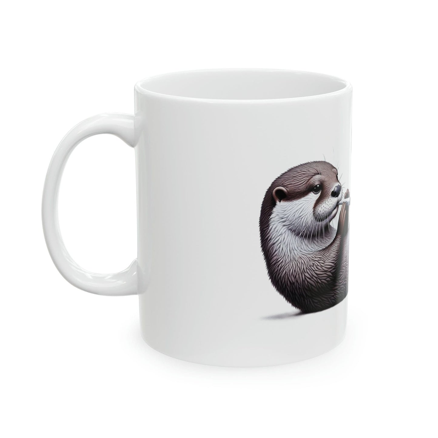OTTER - WEED Themed Coffee Mugs - Perfect Gift for Smokers, Stoners, Growers; Animal Lovers - Marijuana Mug for Wake and Bake
