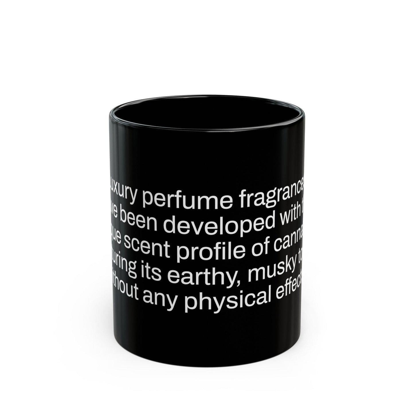 WEED PERFUME Fact - Weed Coffee Mug (11oz) - Perfect Gift for Smokers, Stoners, Growers; Wake and Bake Mug / Weed Mug / BLACK Mug