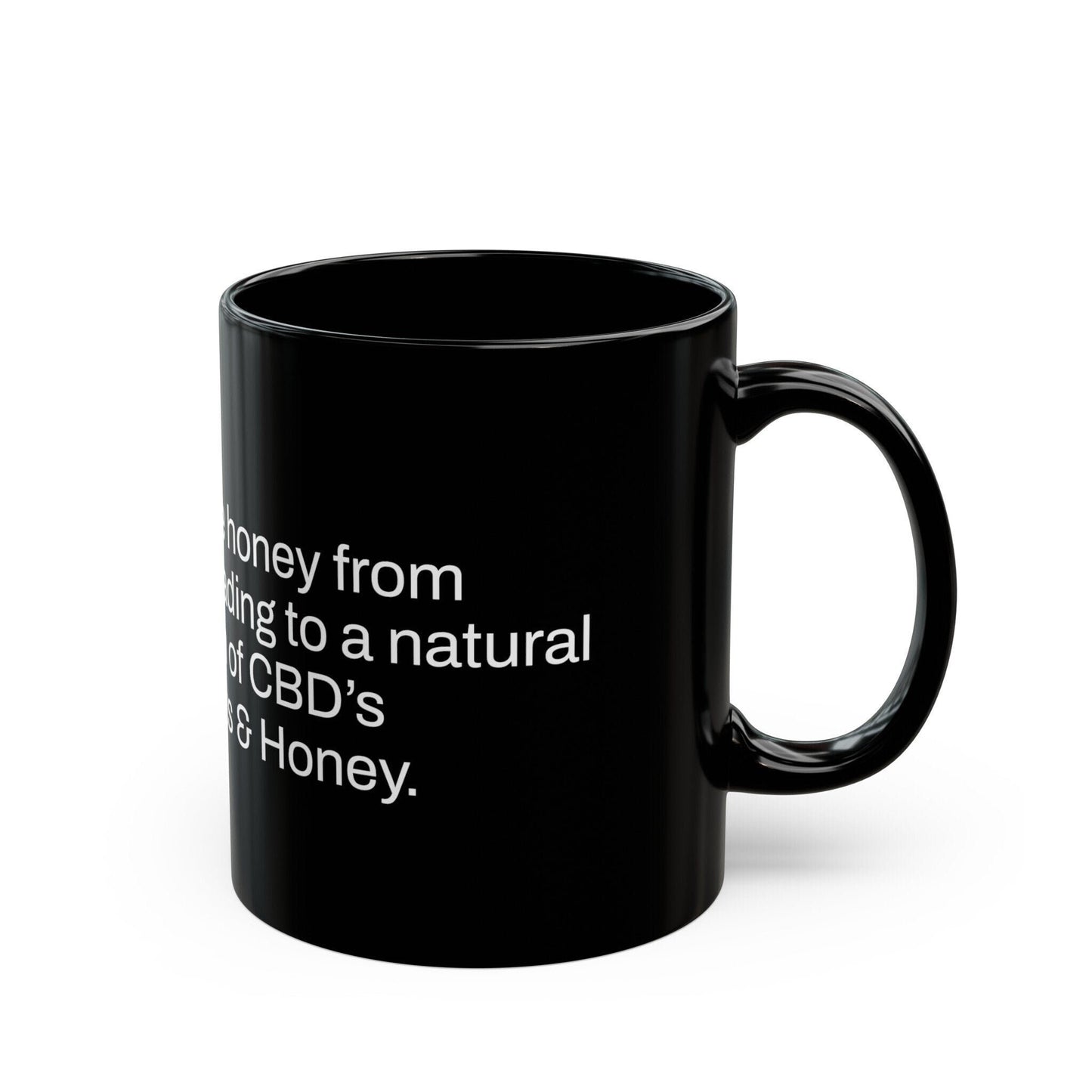 BEES Weed Fact - Weed Coffee Mug (11oz) - Perfect Gift for Smokers, Stoners, Growers; Wake and Bake Mug / Weed Mug / BLACK Mug