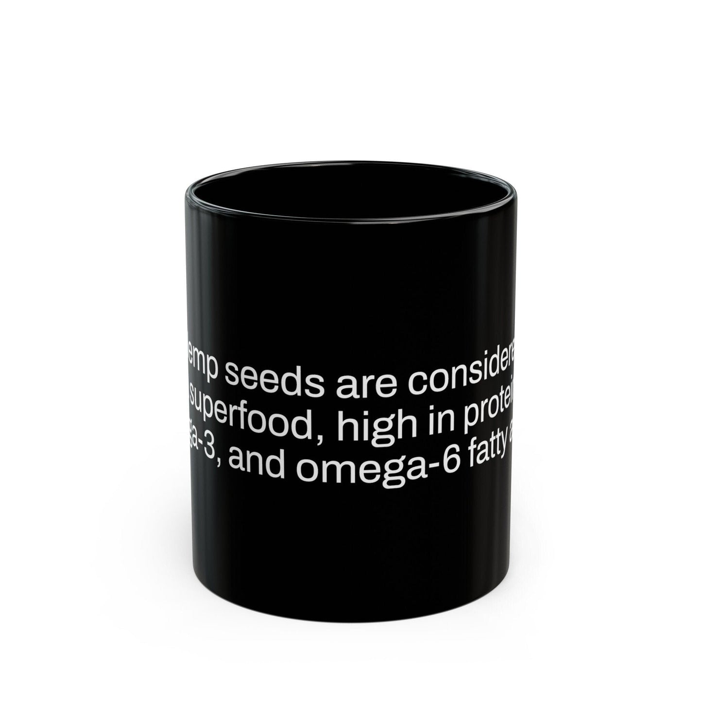 SUPERFOOD Weed Fact - Weed Coffee Mug (11oz) - Perfect Gift for Smokers, Stoners, Growers; Wake and Bake Mug / Weed Mug / BLACK Mug