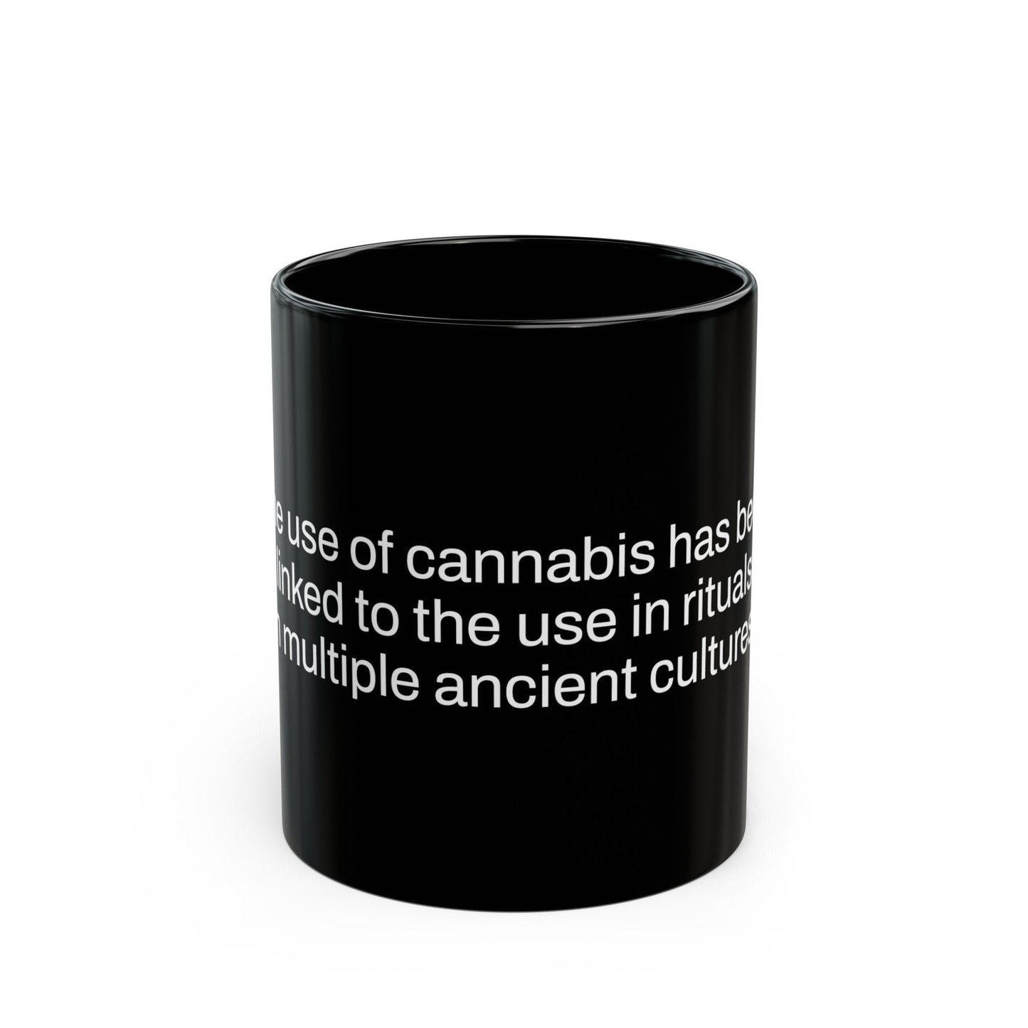 RITUAL Weed Fact - Weed Coffee Mug (11oz) - Perfect Gift for Smokers, Stoners, Growers; Wake and Bake Mug / Weed Mug / BLACK Mug
