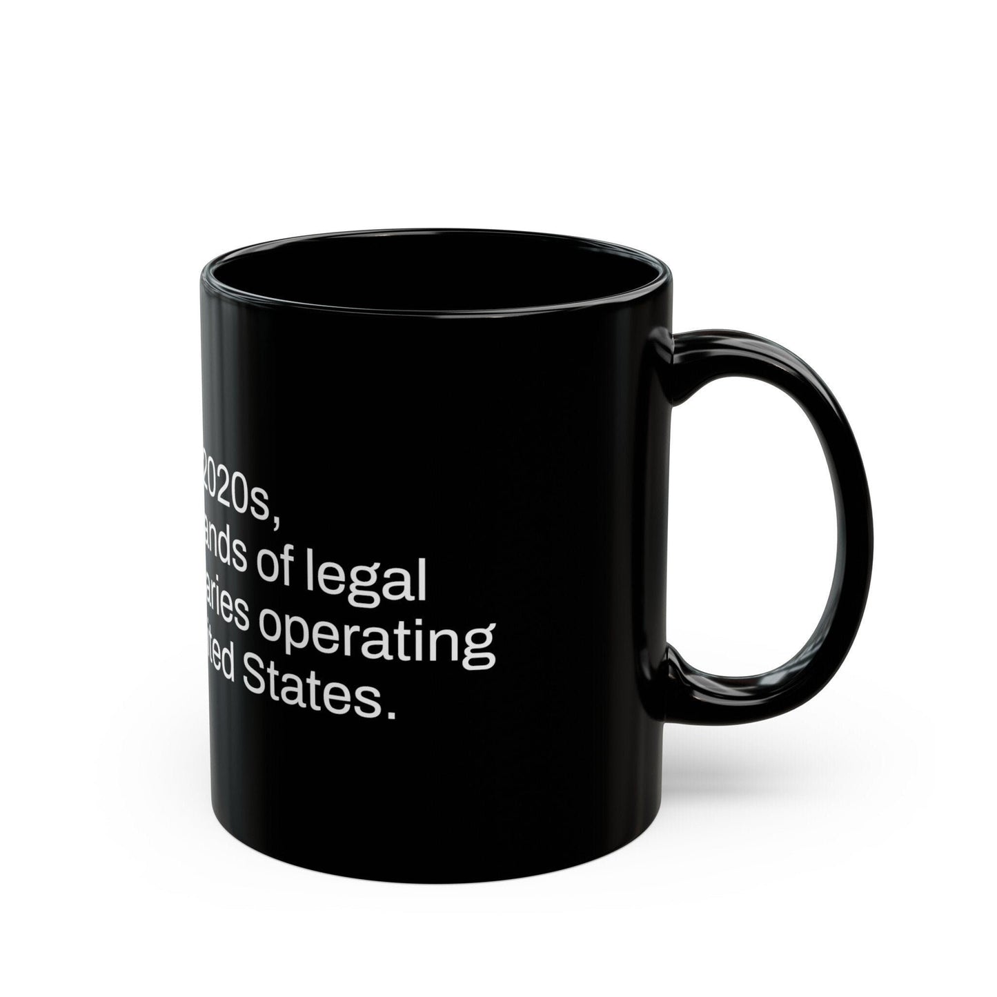 DISPENSARIES Weed Fact - Weed Coffee Mug (11oz) - Perfect Gift for Smokers, Stoners, Growers; Wake and Bake Mug / Weed Mug / BLACK Mug