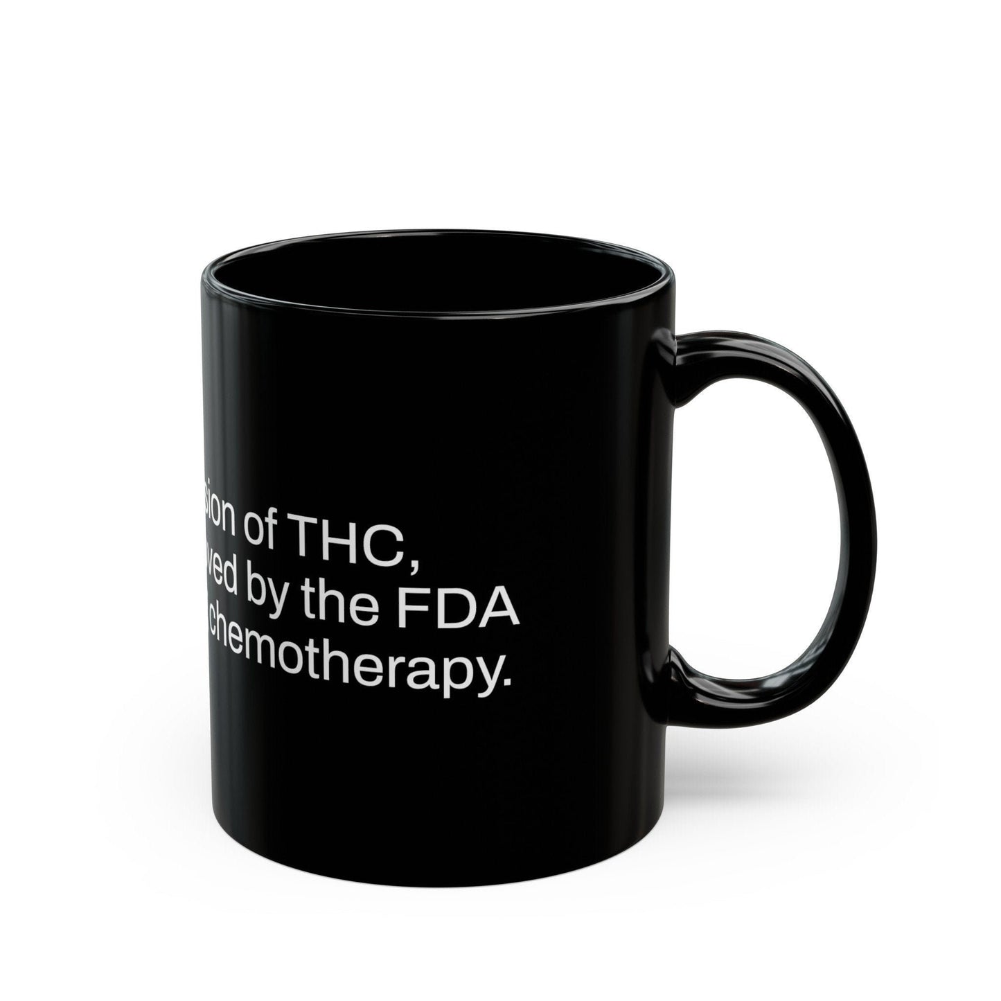 SYNTHETIC Weed Fact - Weed Coffee Mug (11oz) - Perfect Gift for Smokers, Stoners, Growers; Wake and Bake Mug / Weed Mug / BLACK Mug