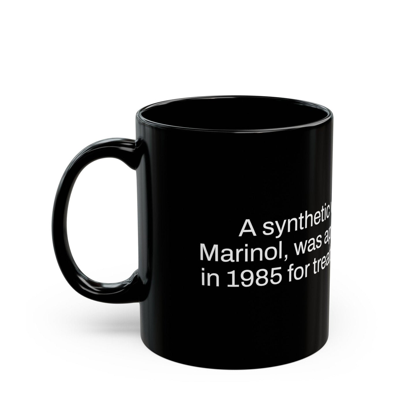 SYNTHETIC Weed Fact - Weed Coffee Mug (11oz) - Perfect Gift for Smokers, Stoners, Growers; Wake and Bake Mug / Weed Mug / BLACK Mug