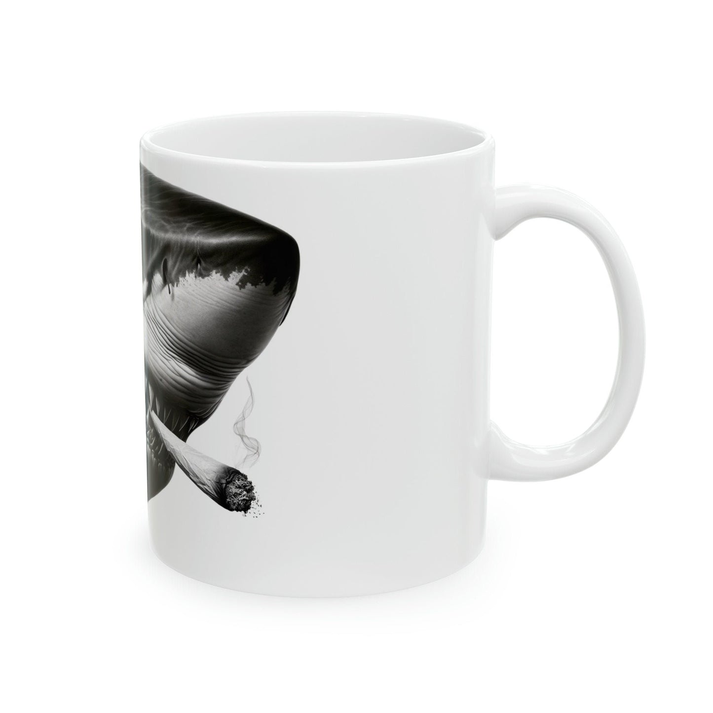 SHARK - WEED Themed Coffee Mugs - Perfect Gift for Smokers, Stoners, Growers; Animal Lovers - Marijuana Mug for Wake and Bake