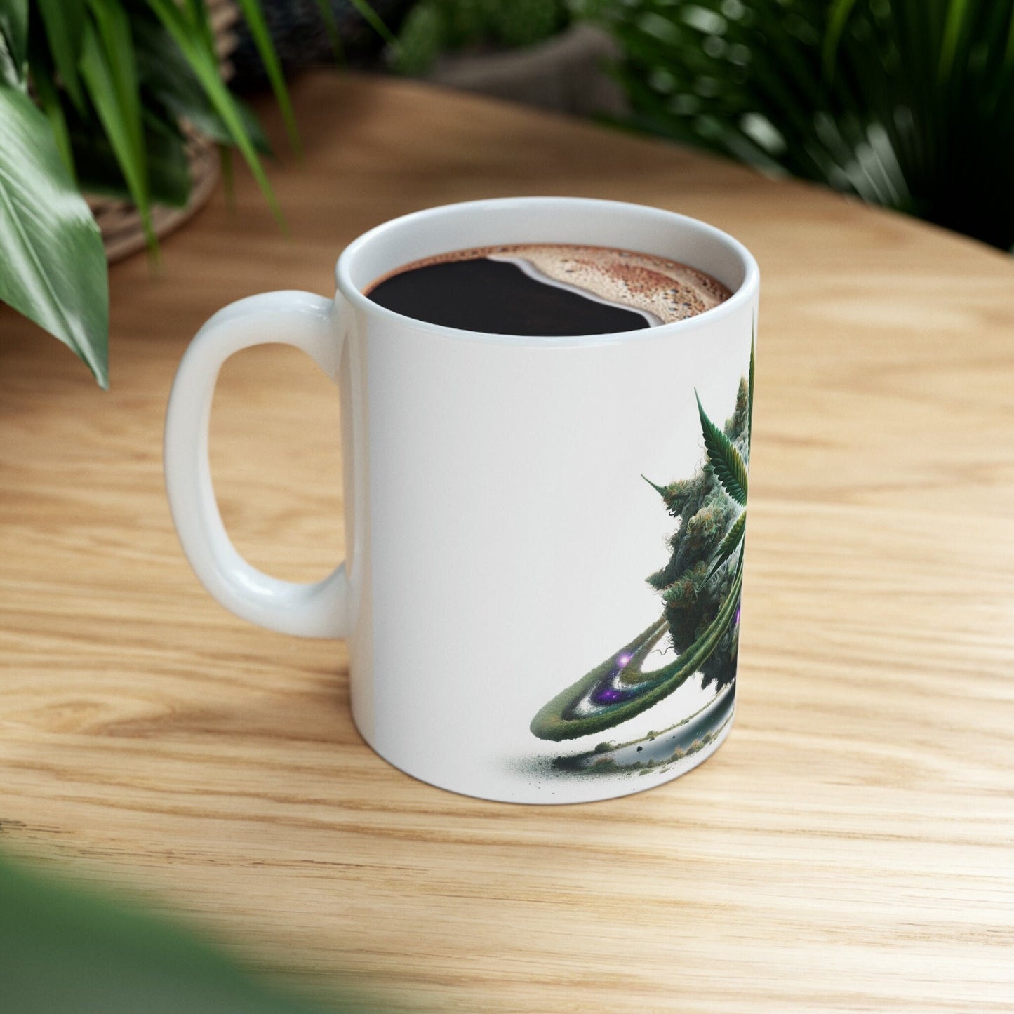 PLANET of WEED - Marijuana Themed Coffee Mug - Perfect Gift for Smokers/Stoner, Marijuana Lover; Wake and Bake Mug - WEED Mug / Stoner Mug