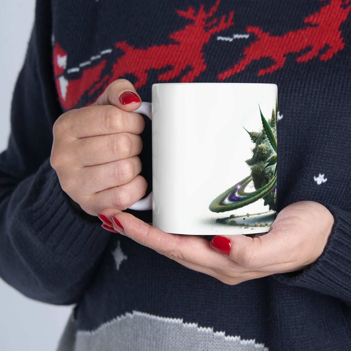 PLANET of WEED - Marijuana Themed Coffee Mug - Perfect Gift for Smokers/Stoner, Marijuana Lover; Wake and Bake Mug - WEED Mug / Stoner Mug