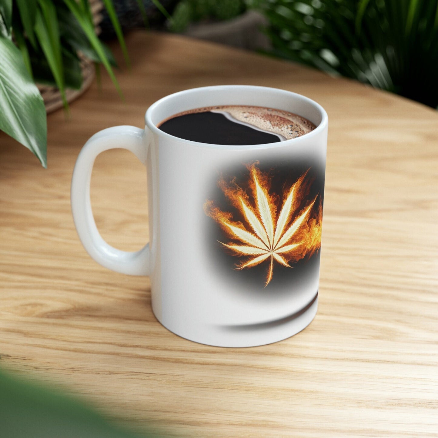 FLAMETHROWER - WEED Themed Coffee Mugs - Perfect Gift for Smokers, Stoners, Marijuana Lover; Wake and Bake Mug - Marijuana Mug / Stoner Mug