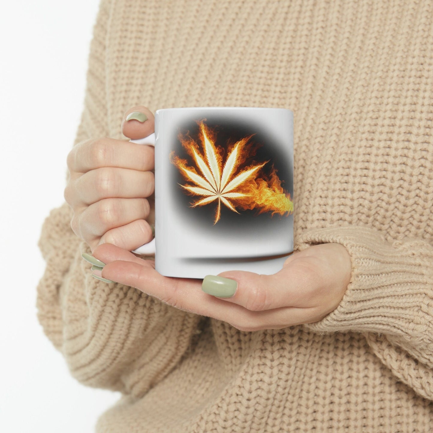 FLAMETHROWER - WEED Themed Coffee Mugs - Perfect Gift for Smokers, Stoners, Marijuana Lover; Wake and Bake Mug - Marijuana Mug / Stoner Mug