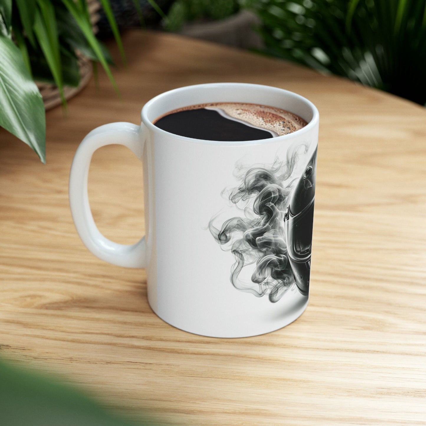 SMOKEY HELMET - WEED Themed Coffee Mugs - Perfect Gift for Smokers, Stoners, Marijuana Lover; Wake and Bake Mug - Marijuana Mug / Stoner Mug