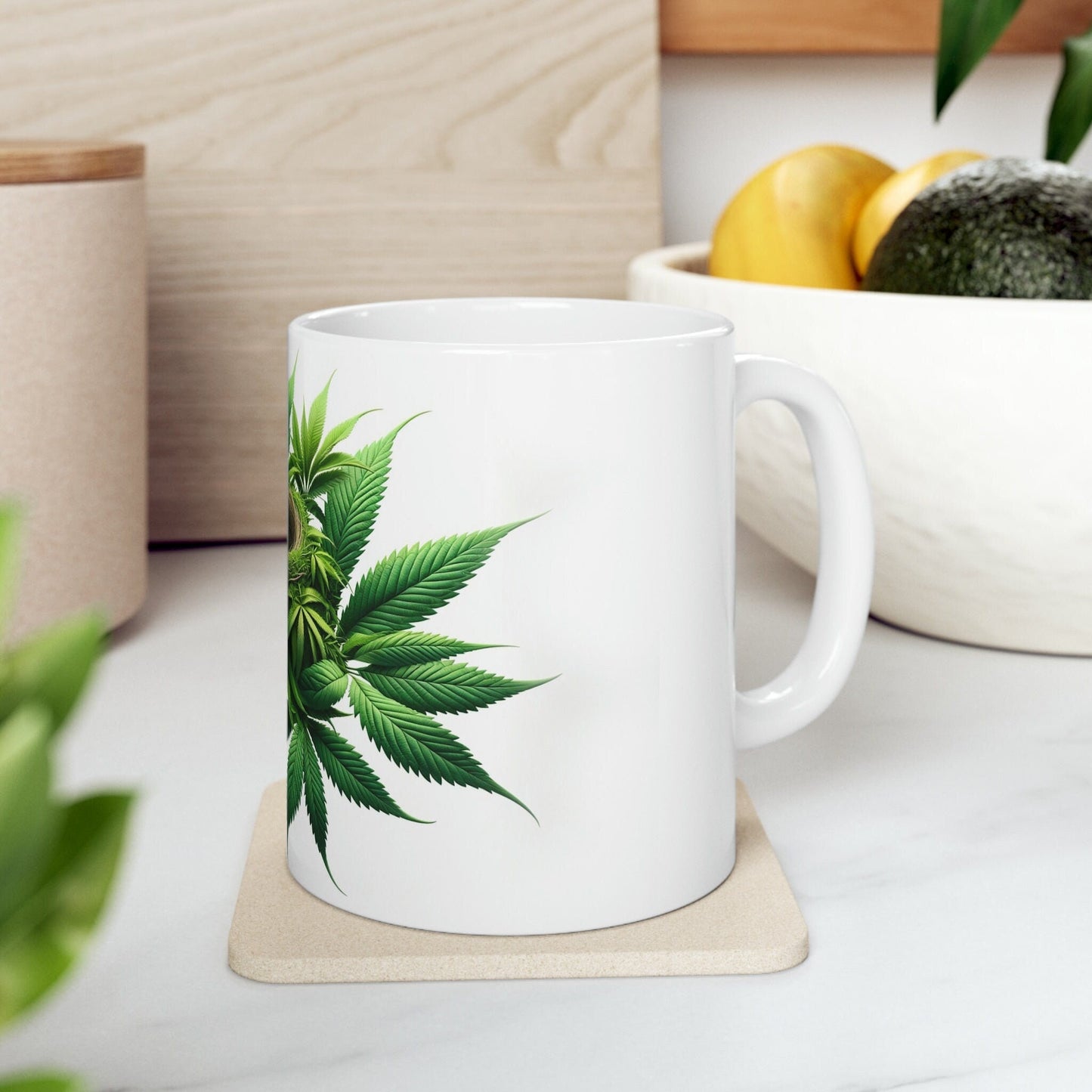 BIRDNEST - WEED Themed Coffee Mugs - Perfect Gift for Smokers, Stoners, Marijuana Lovers; Wake and Bake Mug - Marijuana Mug / Stoner Mug