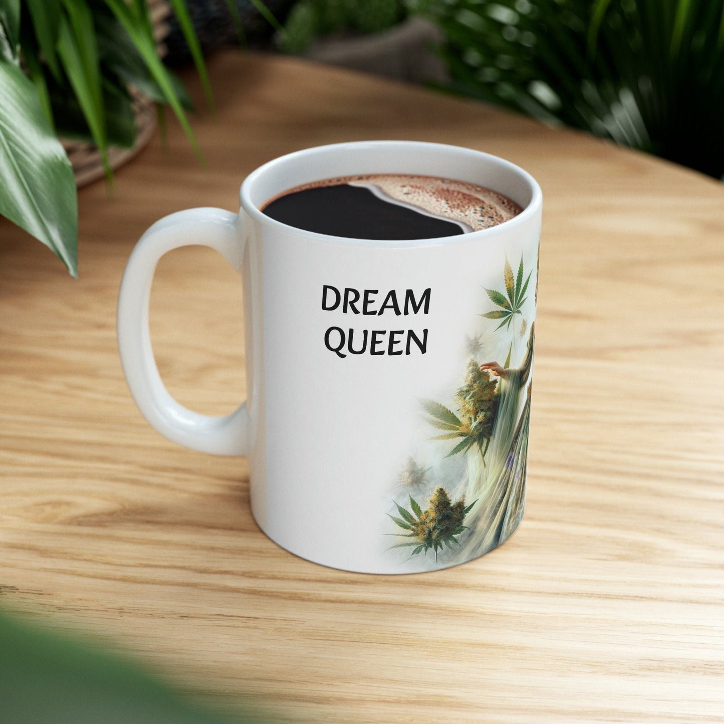 DREAM QUEEN - WEED Strain Themed Coffee Mugs - Perfect Gift for Smokers, Stoners, Marijuana Lovers; Wake and Bake Essentials