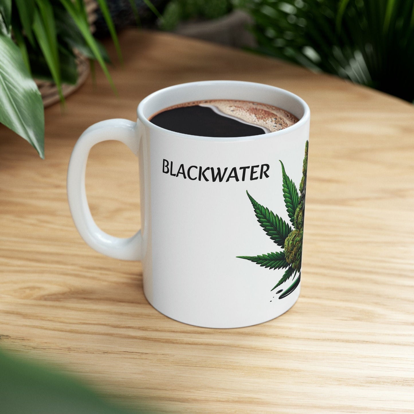 BLACKWATER - WEED Strain Themed Coffee Mugs - Perfect Gift for Smokers, Stoners, Marijuana Lovers; Wake and Bake Essentials