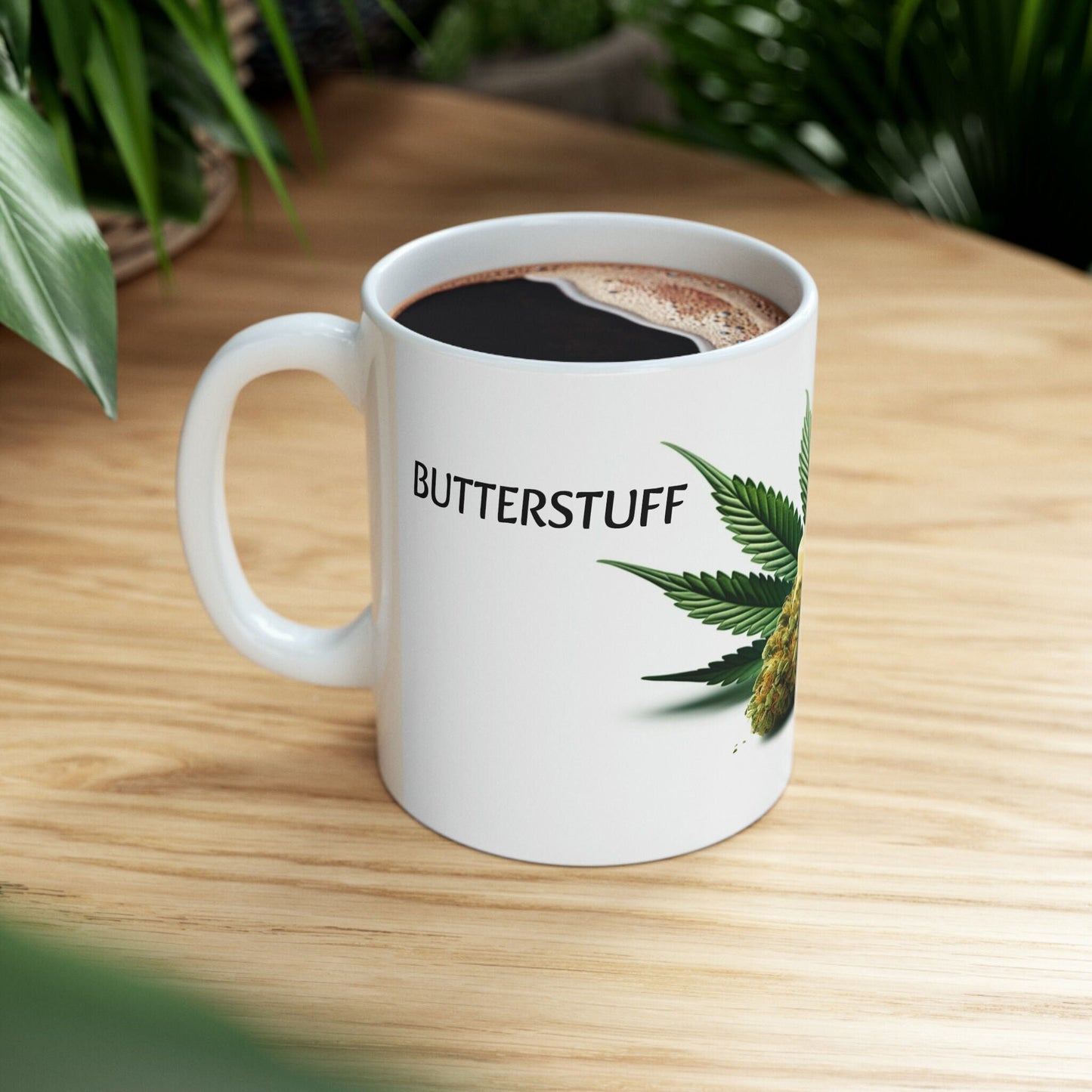 BUTTERSTUFF - WEED Strain Themed Coffee Mugs - Perfect Gift for Smokers, Stoners, Marijuana Lovers; Wake and Bake Essentials