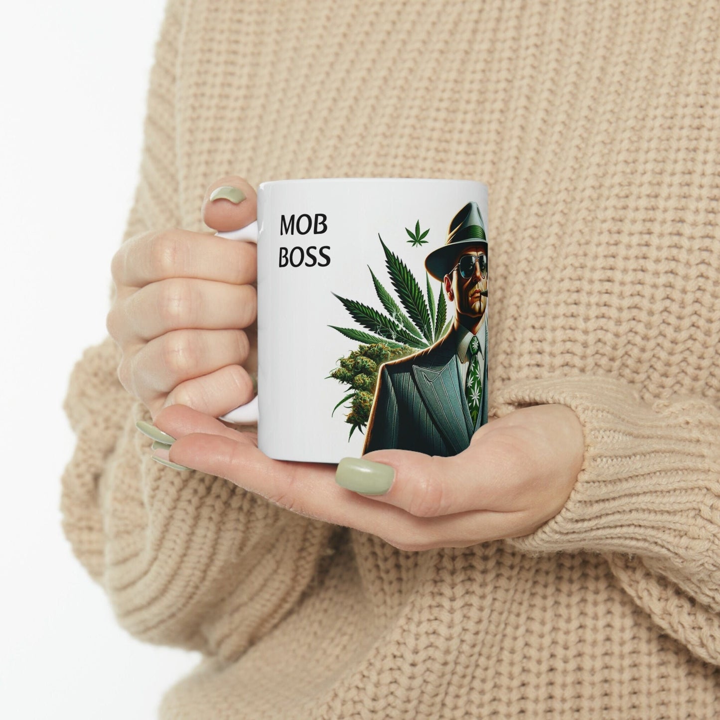 MOB BOSS - WEED Strain Themed Coffee Mugs - Perfect Gift for Smokers, Stoners, Marijuana Lovers; Wake and Bake Essentials