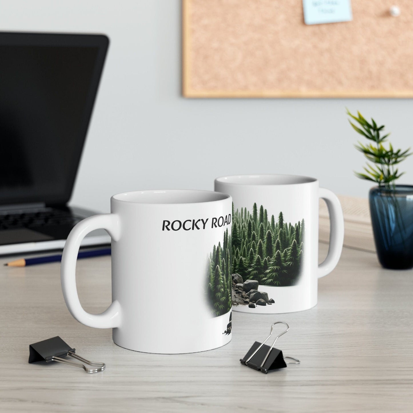 ROCKY ROAD - WEED Strain Themed Coffee Mugs - Perfect Gift for Smokers, Stoners, Marijuana Lovers; Wake and Bake Essentials