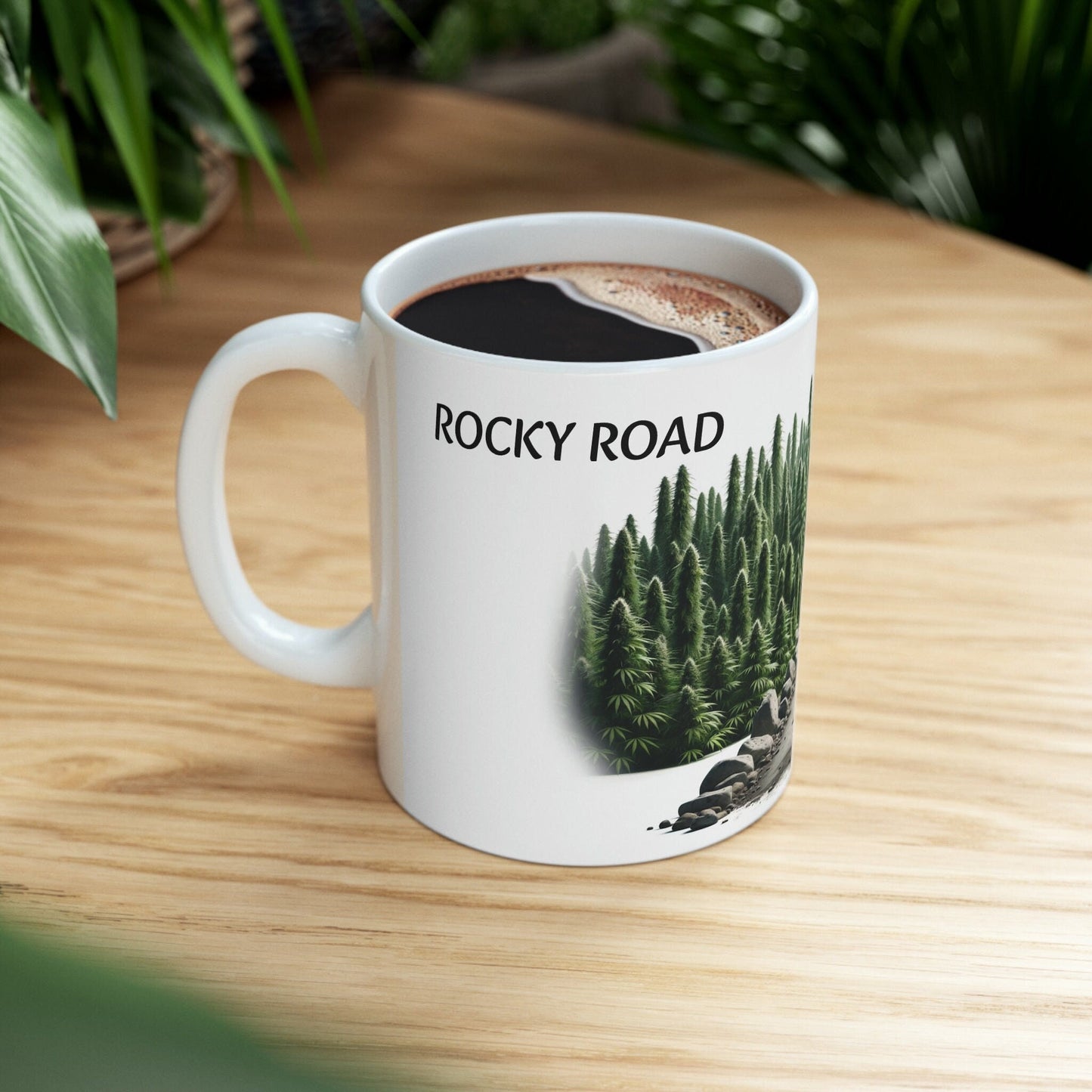 ROCKY ROAD - WEED Strain Themed Coffee Mugs - Perfect Gift for Smokers, Stoners, Marijuana Lovers; Wake and Bake Essentials