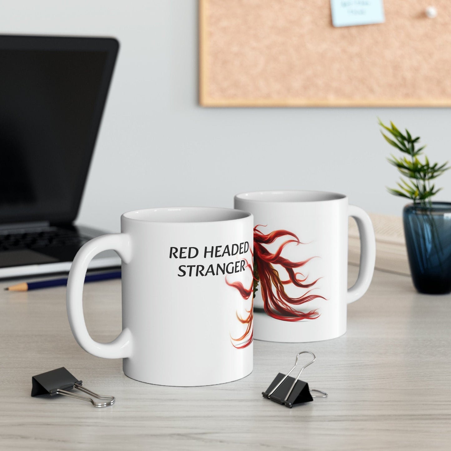 RED HEADED STRANGER - Weed Strain Themed Coffee Mugs - Perfect Gift for Smokers, Stoners, Marijuana Lovers; Wake and Bake Essentials