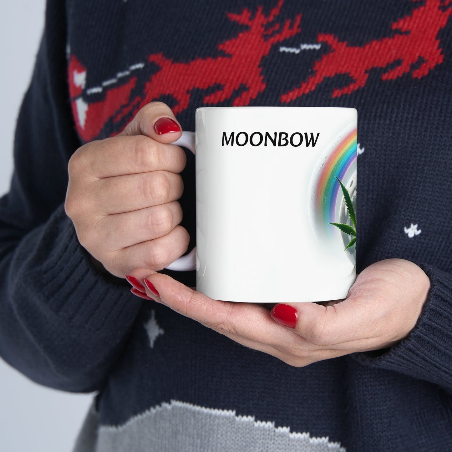 MOONBOW - WEED Strain Themed Coffee Mugs - Perfect Gift for Smokers, Stoners, Marijuana Lovers; Wake and Bake Essentials