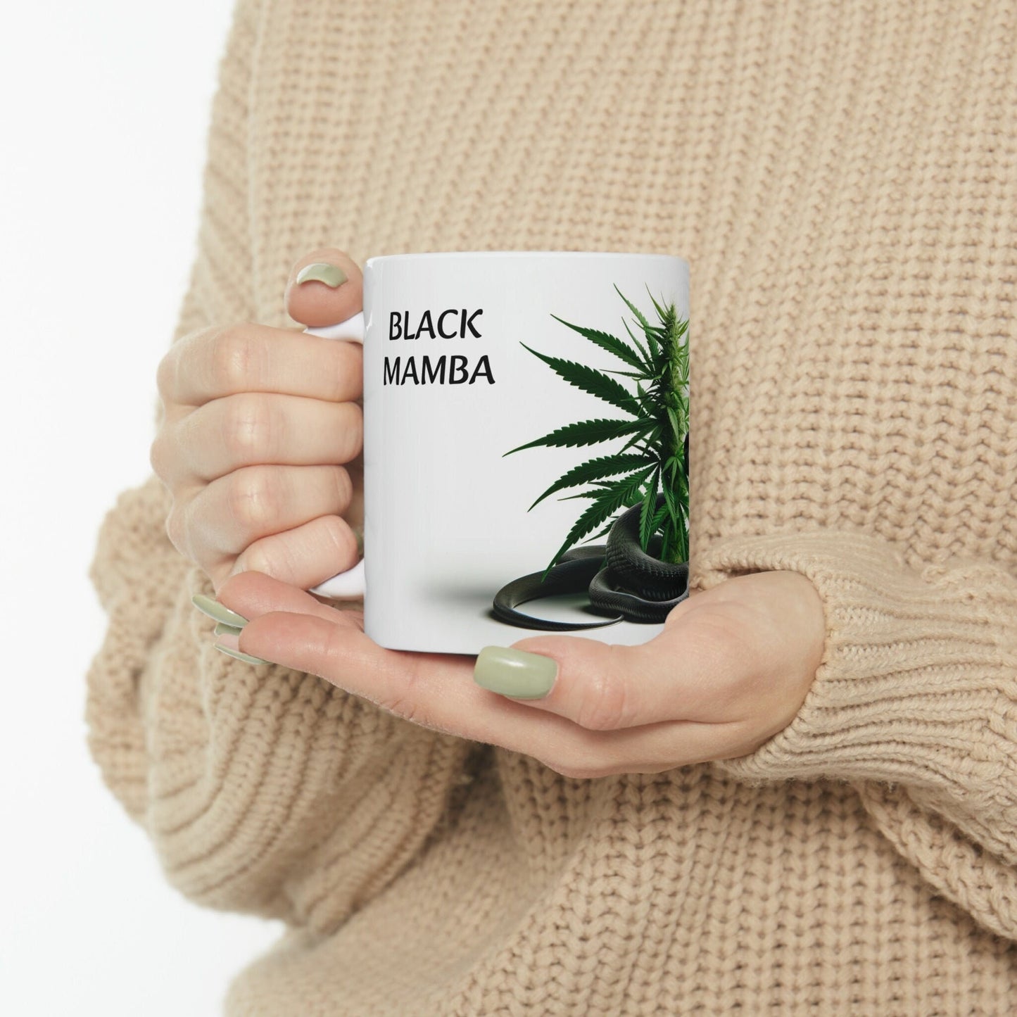 BLACK MAMBA - WEED Strain Themed Coffee Mugs - Perfect Gift for Smokers, Stoners, Marijuana Lovers; Wake and Bake Essentials