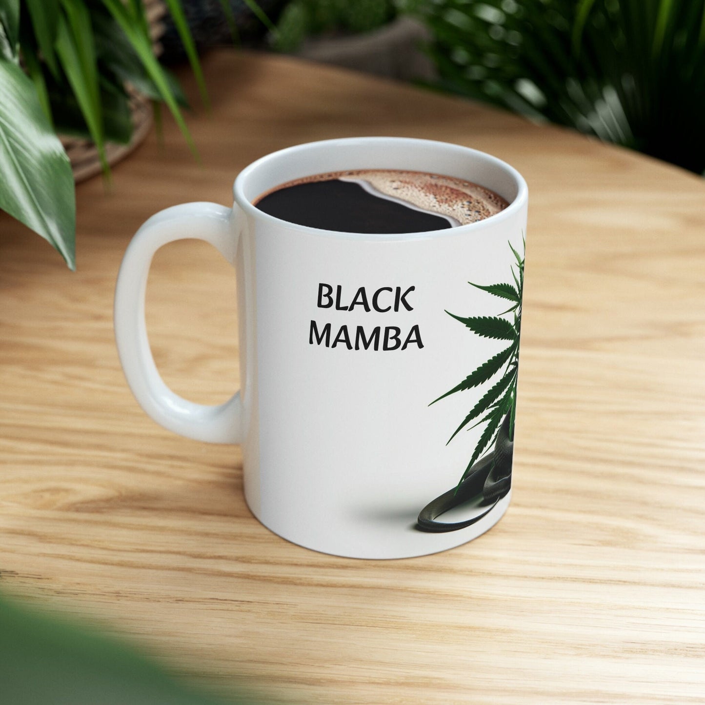 BLACK MAMBA - WEED Strain Themed Coffee Mugs - Perfect Gift for Smokers, Stoners, Marijuana Lovers; Wake and Bake Essentials