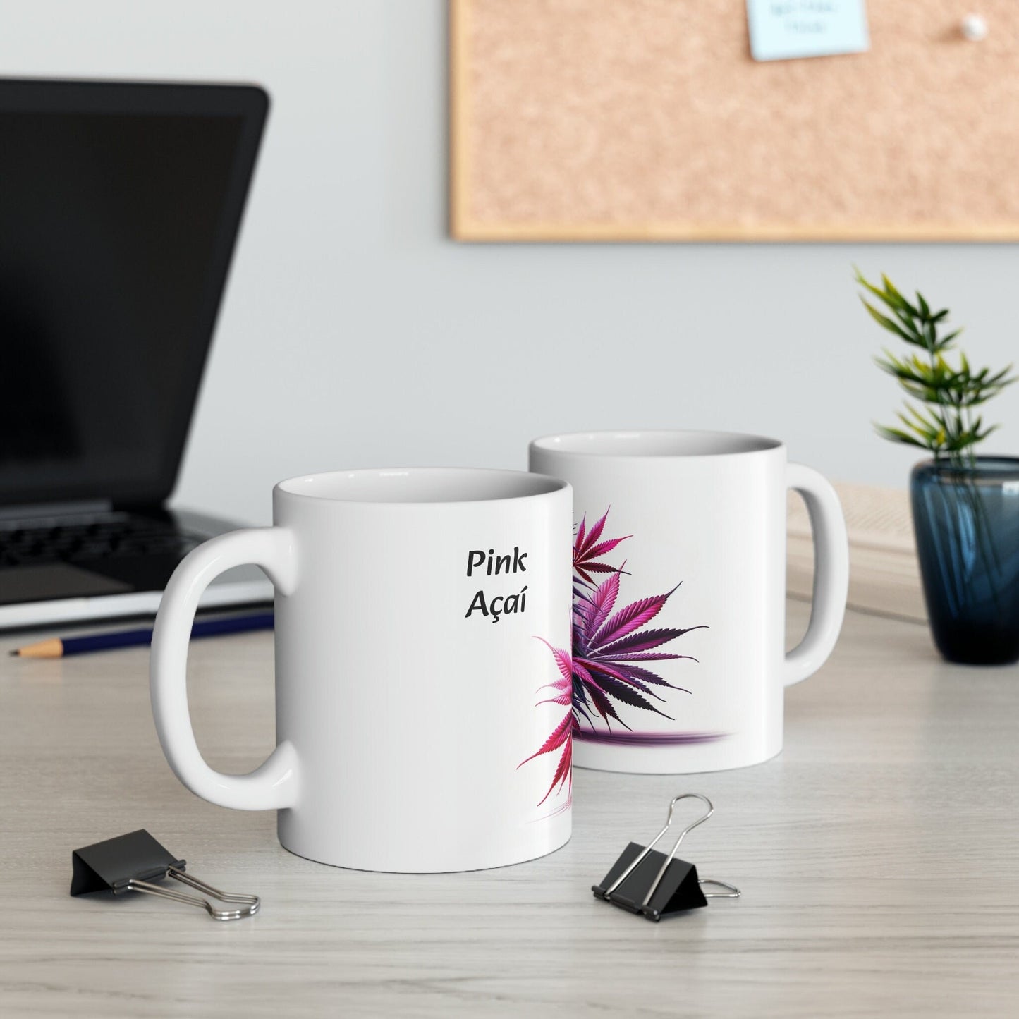 PINK ACAI - WEED Strain Themed Coffee Mugs - Perfect Gift for Smokers, Stoners, Marijuana Lovers; Wake and Bake Essentials