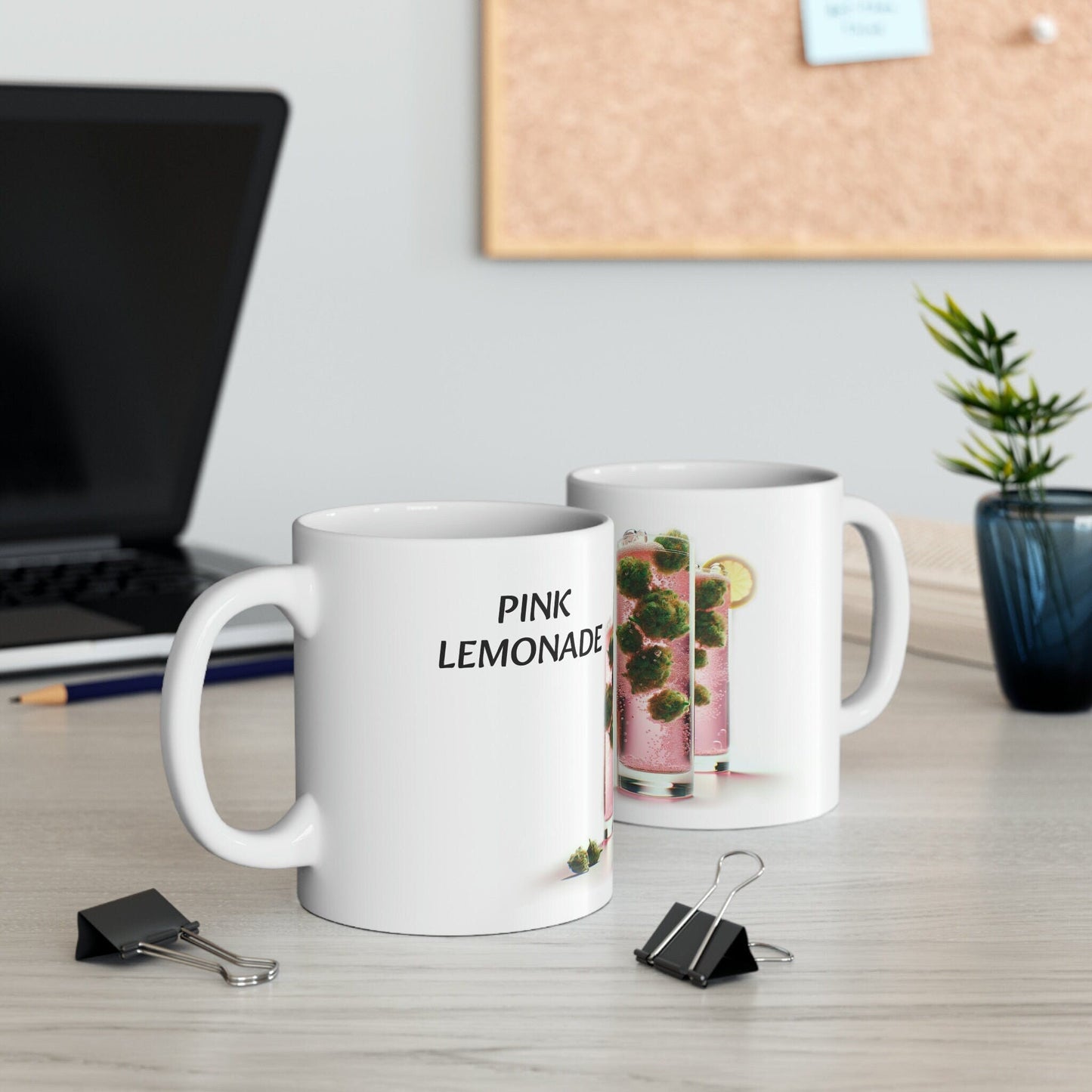 PINK LEMONADE - WEED Strain Themed Coffee Mugs - Perfect Gift for Smokers, Stoners, Marijuana Lovers; Wake and Bake Essentials