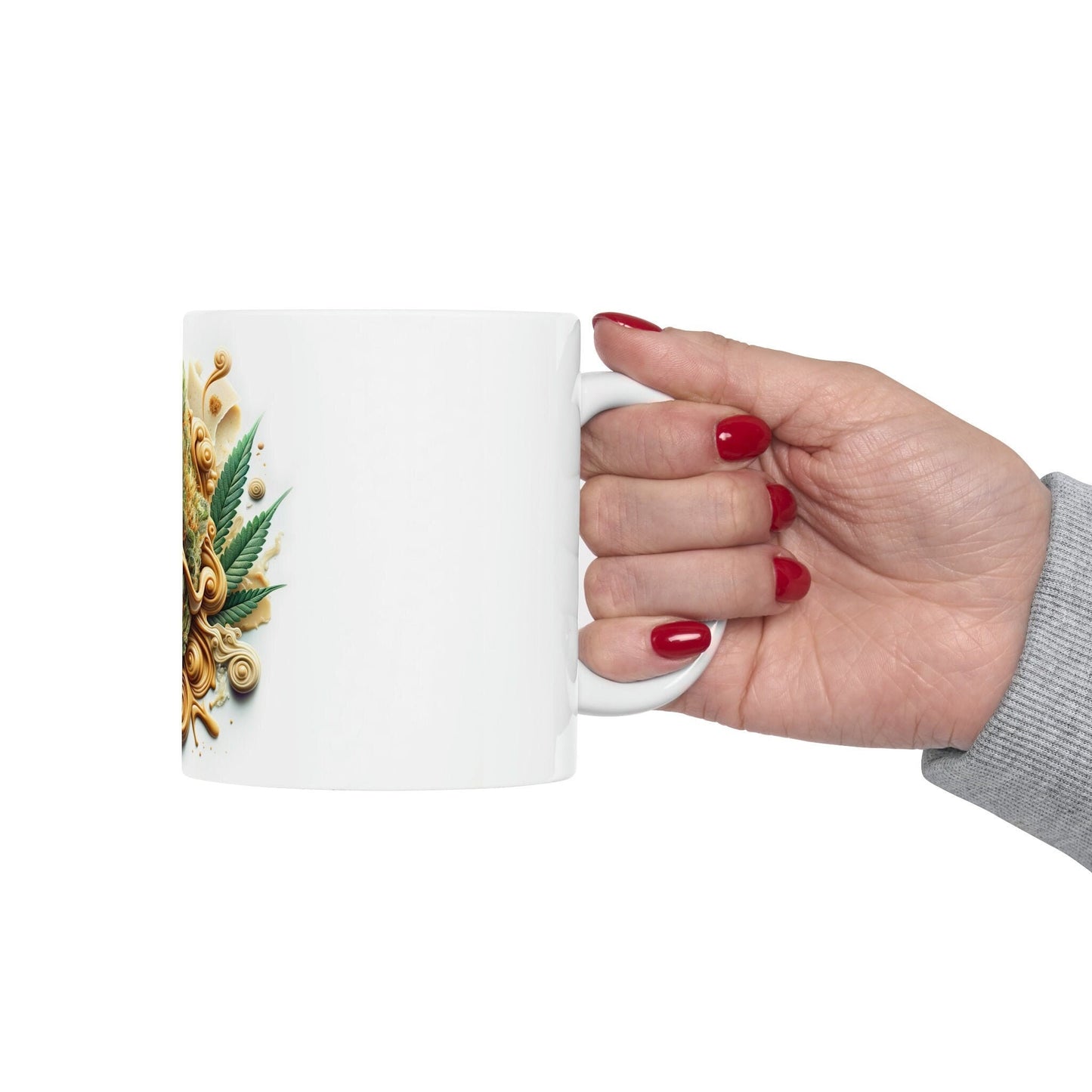PEANUT BUTTER BREATH - Weed Strain Themed Coffee Mugs - Perfect Gift for Smokers, Stoners, Marijuana Lovers; Wake and Bake Essentials