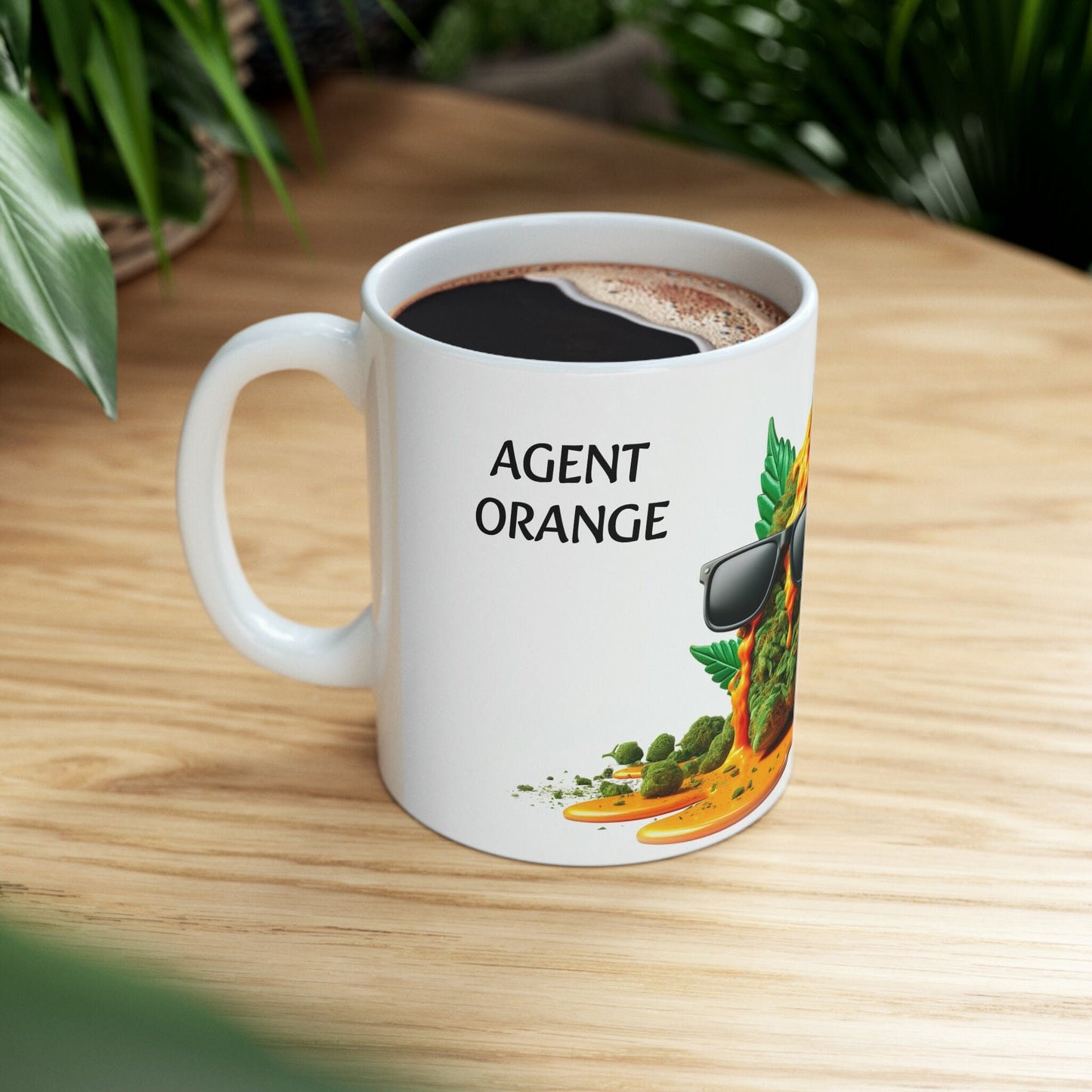 AGENT ORANGE - WEED Strain Themed Coffee Mugs - Perfect Gift for Smokers, Stoners, Marijuana Lovers; Wake and Bake Essentials
