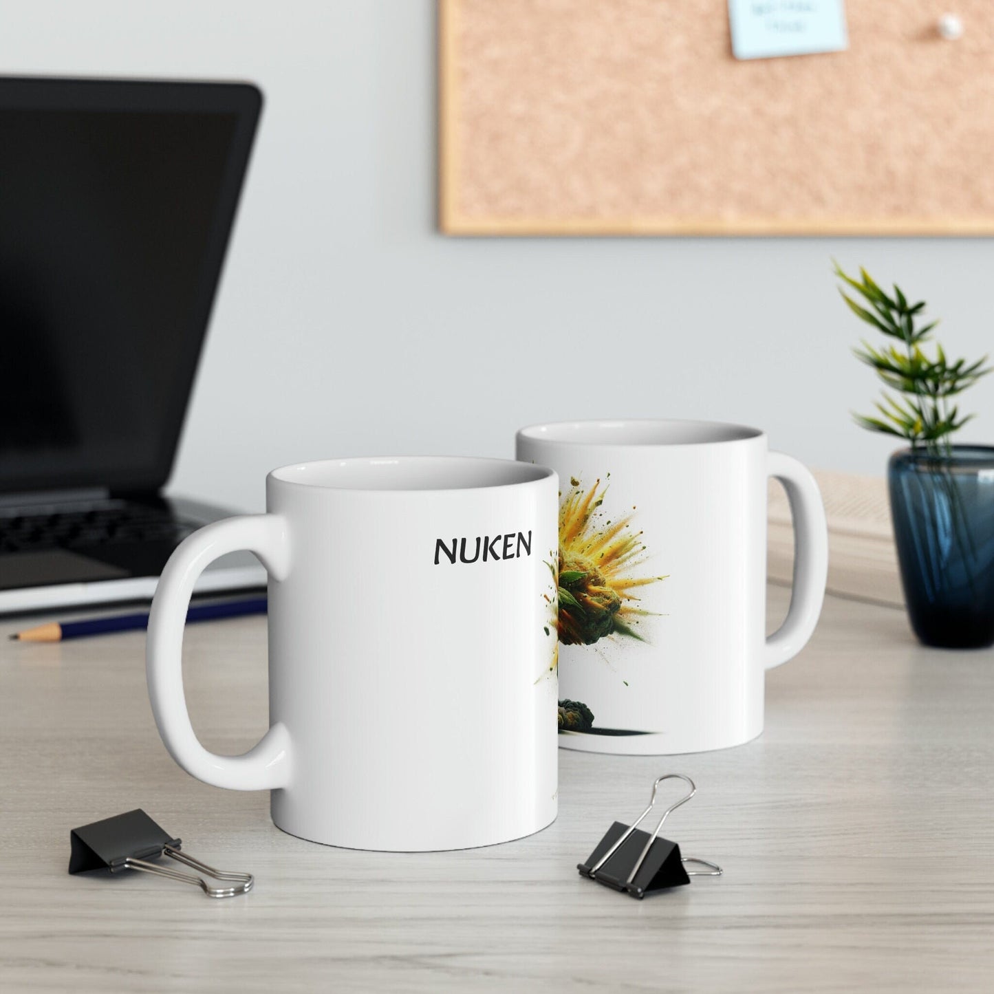 NUKEN - WEED Strain Themed Coffee Mugs - Perfect Gift for Smokers, Stoners, Marijuana Lovers; Wake and Bake Essentials