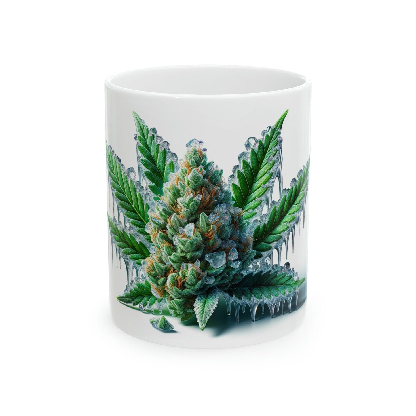 ICE - WEED Strain Themed Coffee Mugs - Perfect Gift for Smokers, Stoners, Marijuana Lovers; Wake and Bake Essentials