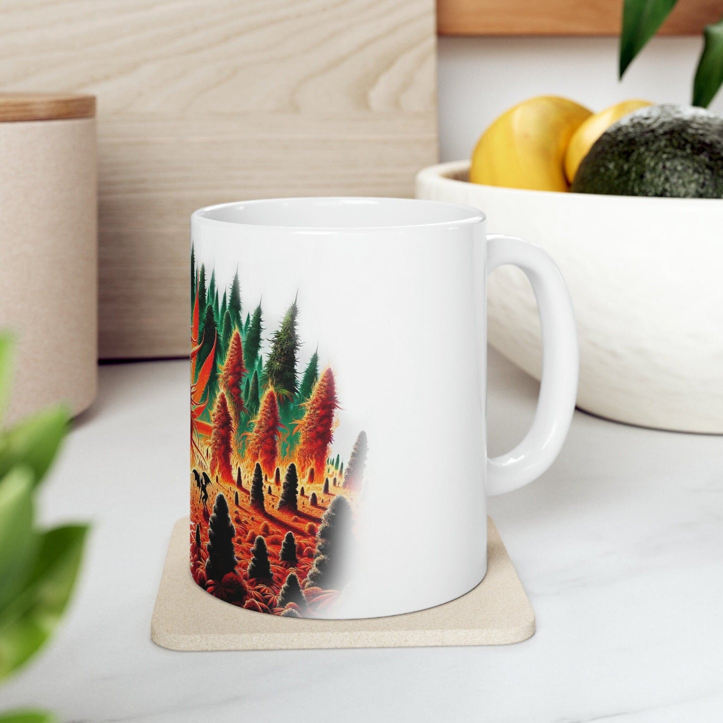 HELL'S OG - WEED Strain Themed Coffee Mugs - Perfect Gift for Smokers, Stoners, Marijuana Lovers; Wake and Bake Essentials