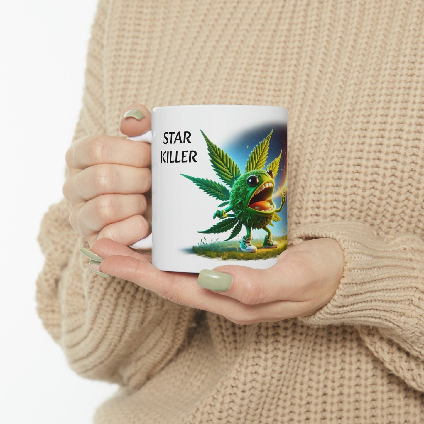 STAR KILLER - WEED Strain Themed Coffee Mugs - Perfect Gift for Smokers, Stoners, Marijuana Lovers; Wake and Bake Essentials