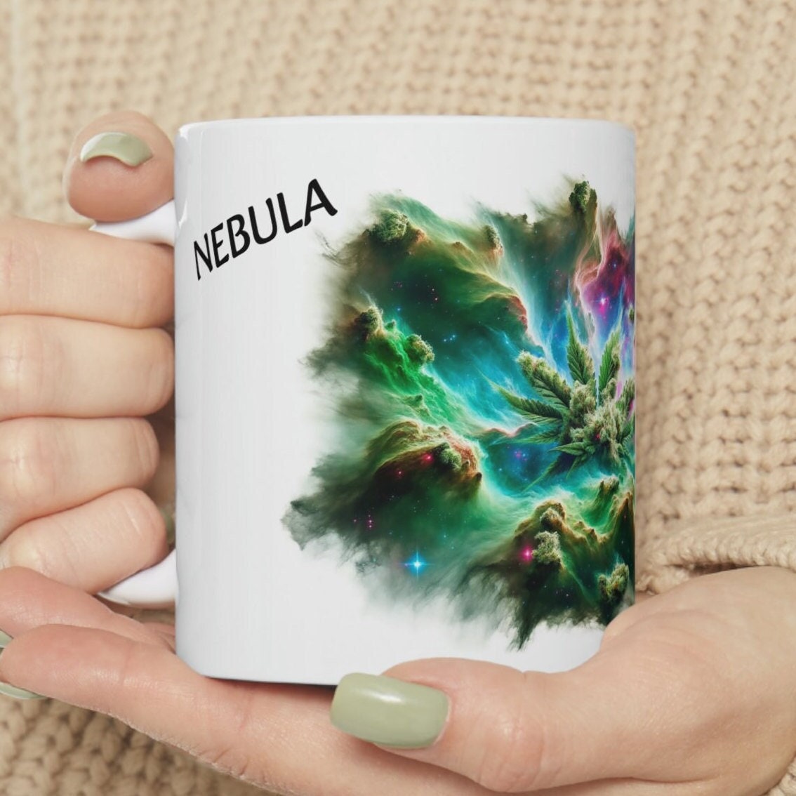 NEBULA - WEED Strain Themed Coffee Mugs - Perfect Gift for Smokers, Stoners, Marijuana Lovers; Wake and Bake Essentials