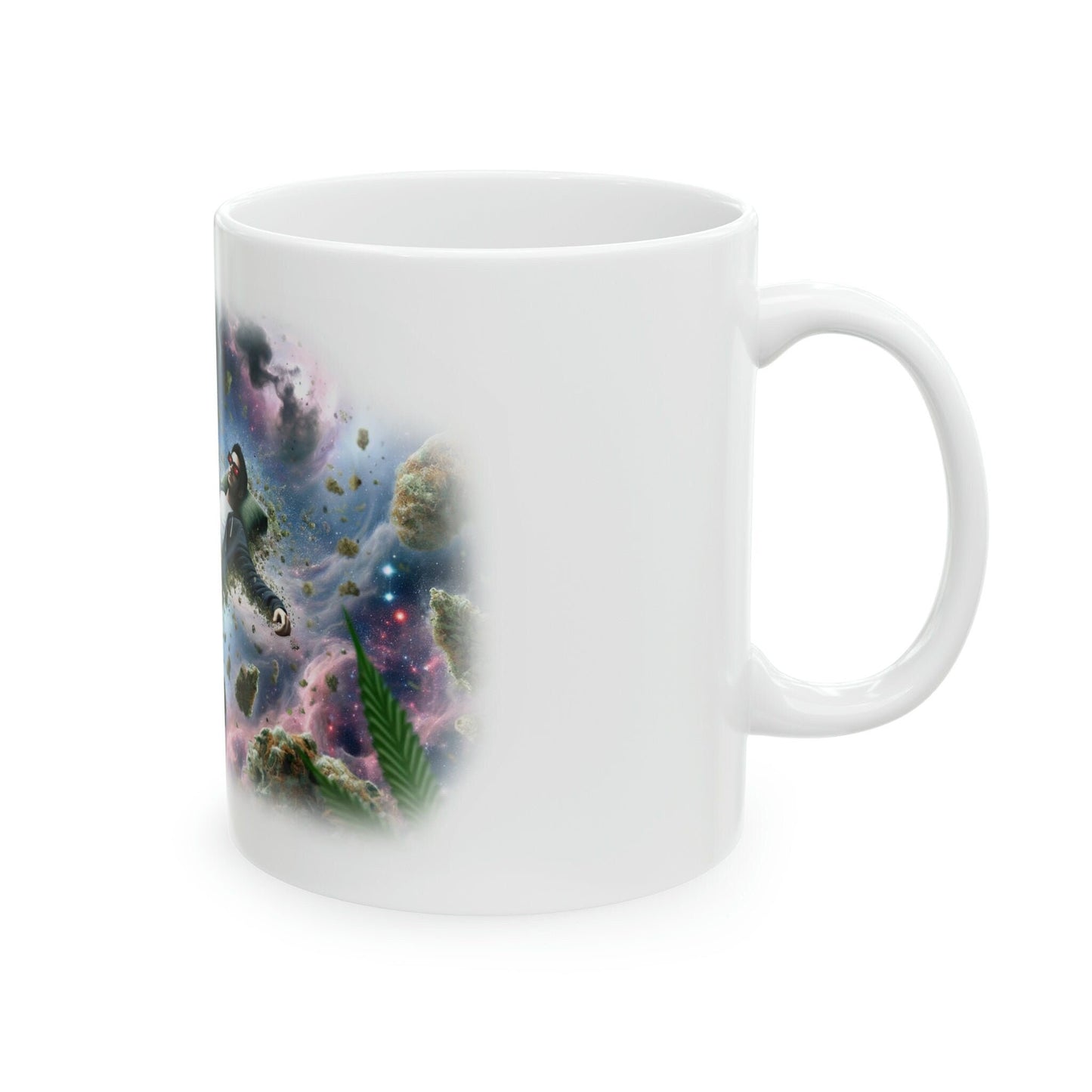 SPACE JUNKIE - WEED Strain Themed Coffee Mugs - Perfect Gift for Smokers, Stoners, Marijuana Lovers; Wake and Bake Essentials