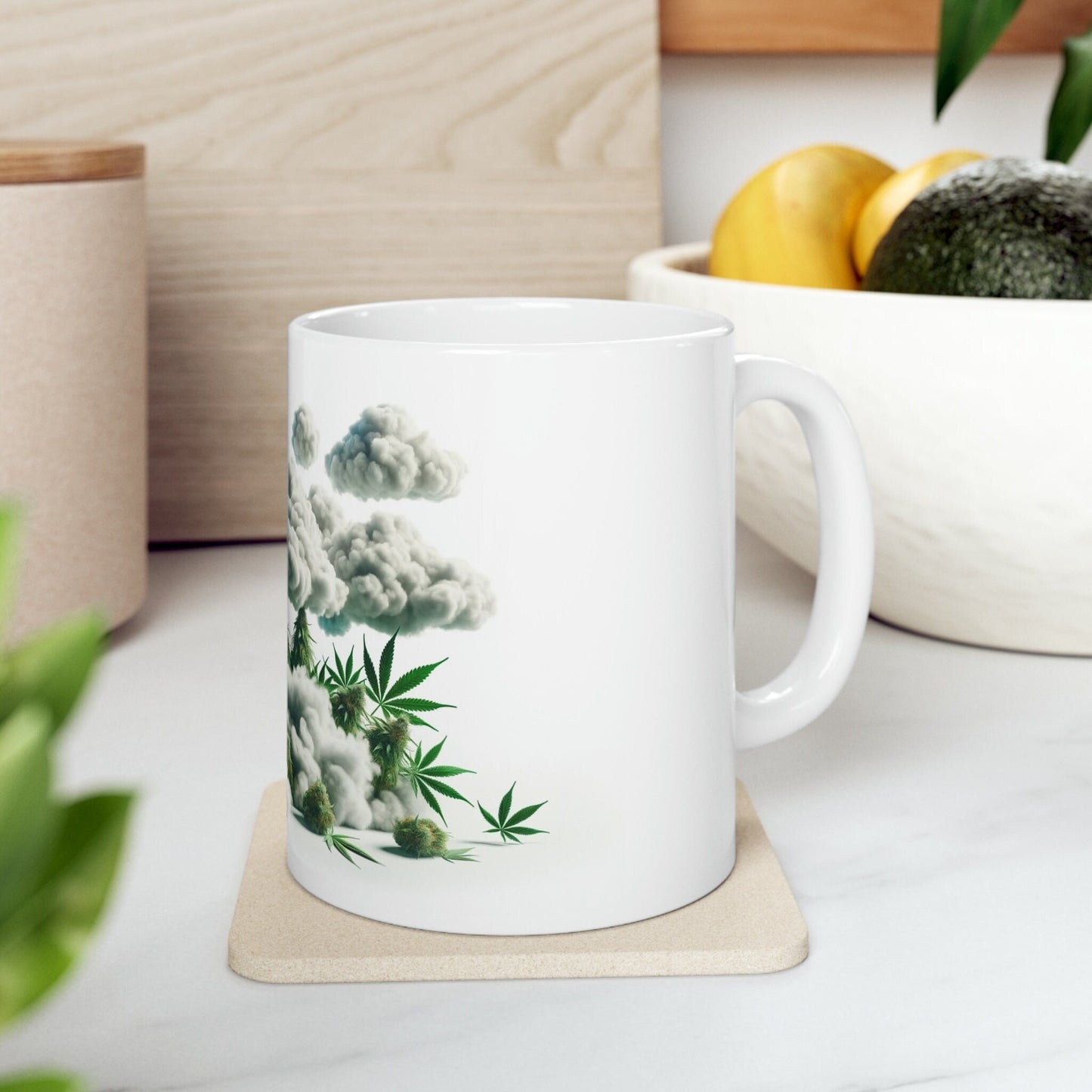 CLOUD 9 - WEED Strain Themed Coffee Mugs - Perfect Gift for Smokers, Stoners, Marijuana Lovers; Wake and Bake Essentials