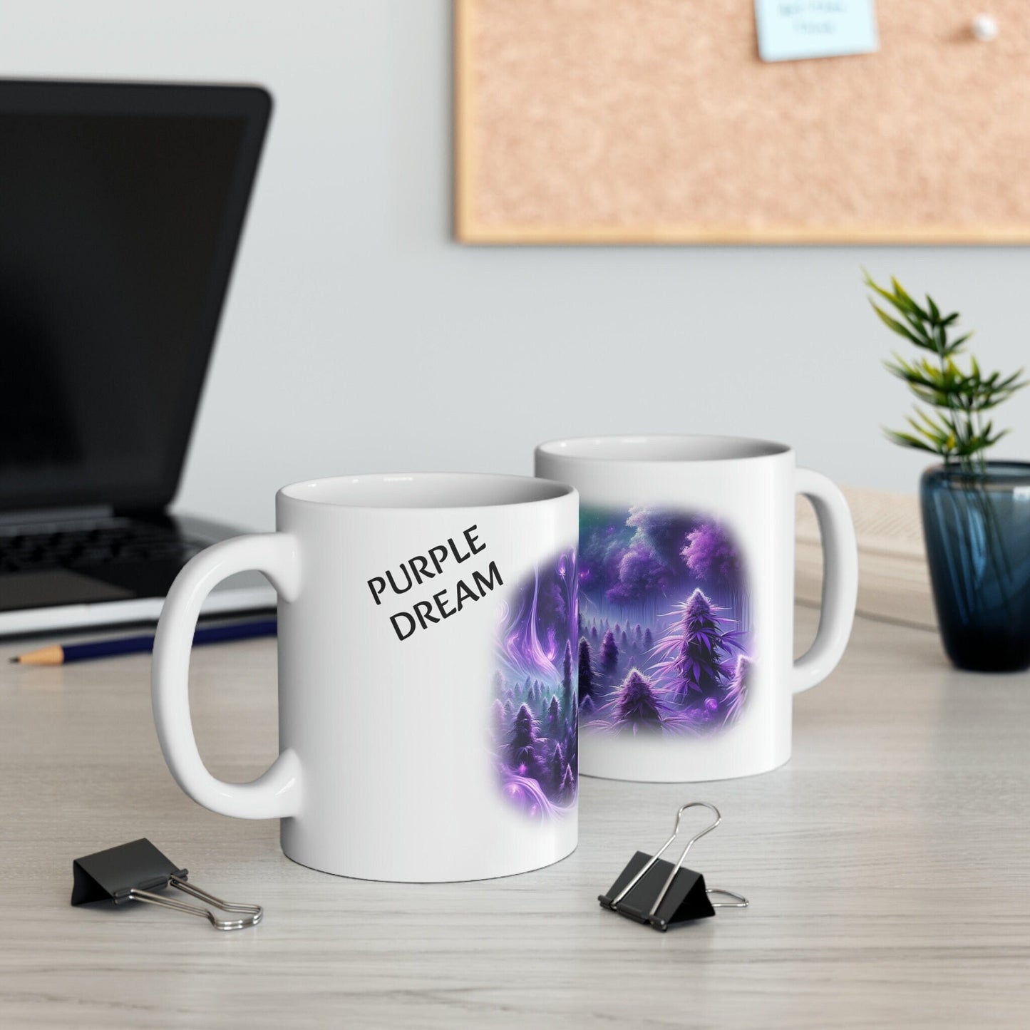 PURPLE DREAM - WEED Strain Themed Coffee Mugs - Perfect Gift for Smokers, Stoners, Marijuana Lovers; Wake and Bake Essentials