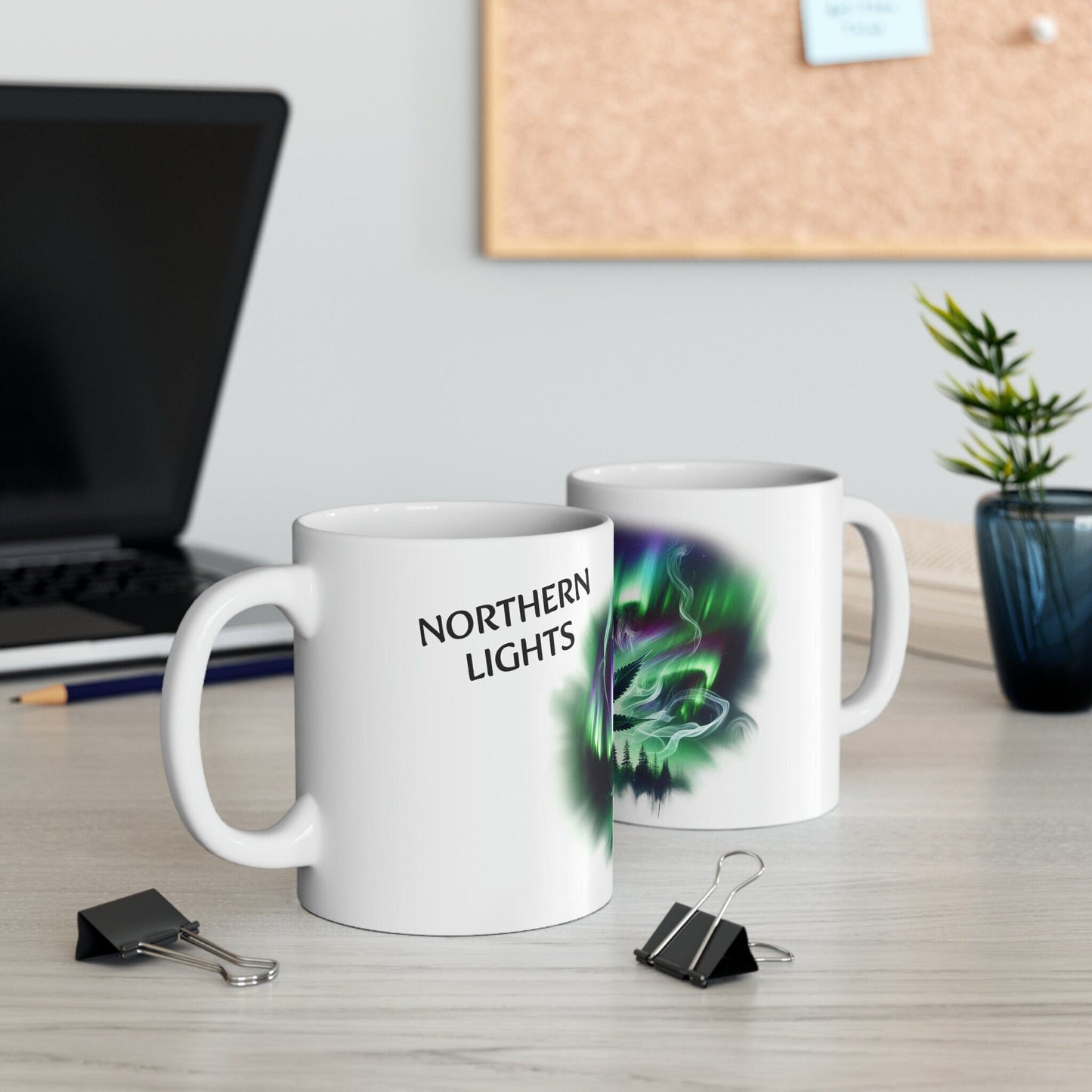 NORTHERN LIGHTS - WEED Strain Themed Coffee Mugs - Perfect Gift for Smokers, Stoners, Marijuana Lovers; Wake and Bake Essentials