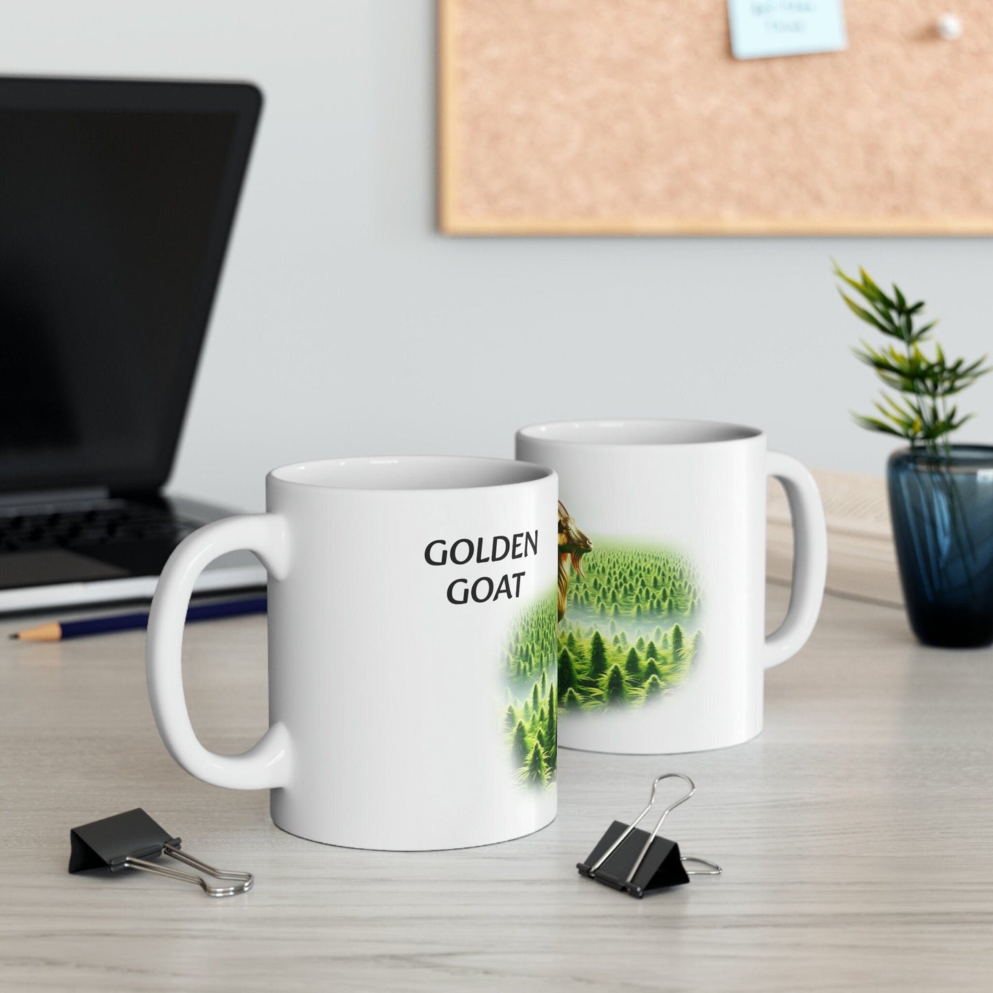 GOLDEN GOAT - WEED Strain Themed Coffee Mugs - Perfect Gift for Smokers, Stoners, Marijuana Lovers; Wake and Bake Essentials