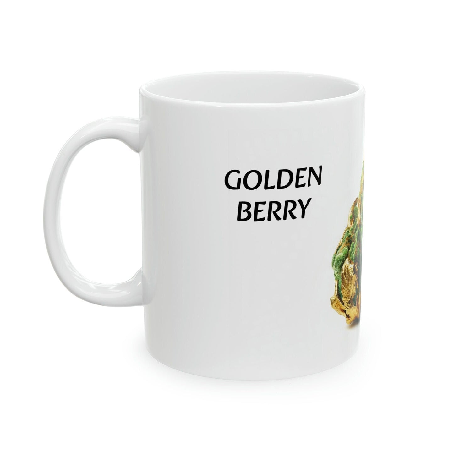 GOLDEN BERRY - WEED Strain Themed Coffee Mugs - Perfect Gift for Smokers, Stoners, Marijuana Lovers; Wake and Bake Essentials