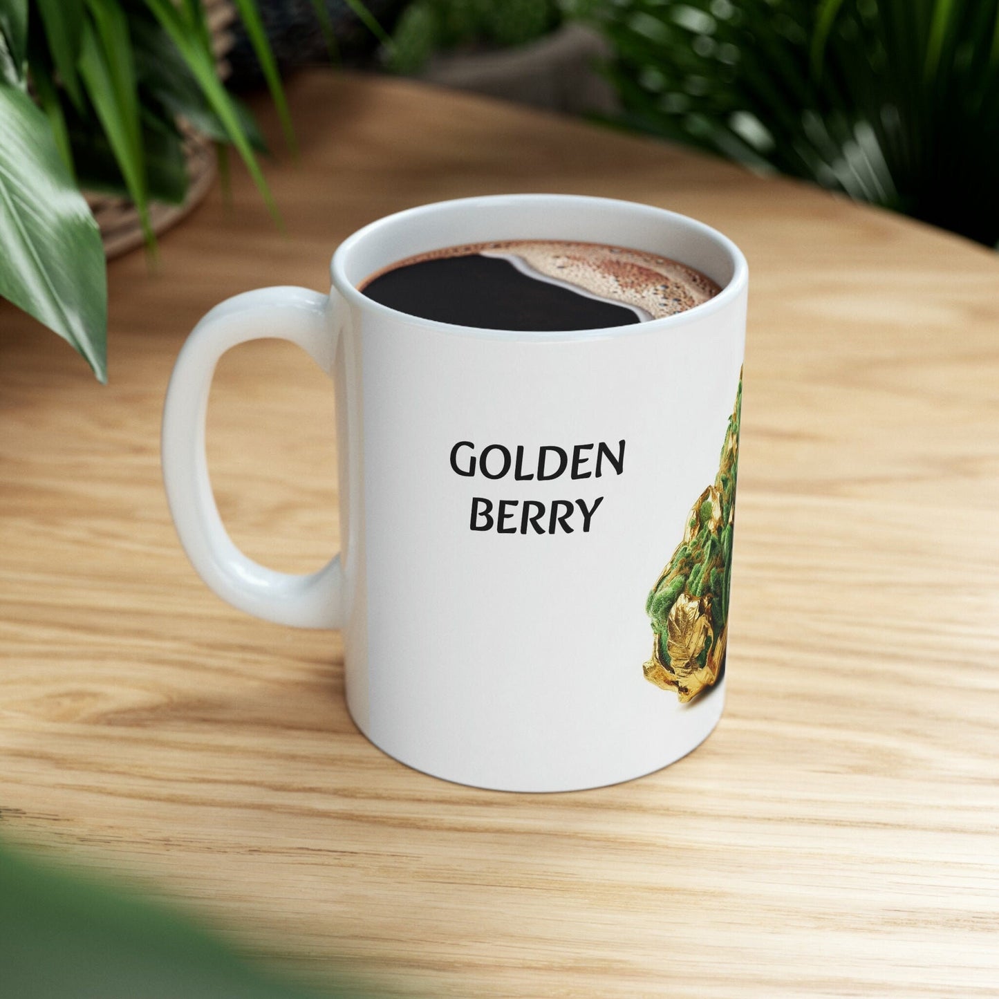 GOLDEN BERRY - WEED Strain Themed Coffee Mugs - Perfect Gift for Smokers, Stoners, Marijuana Lovers; Wake and Bake Essentials