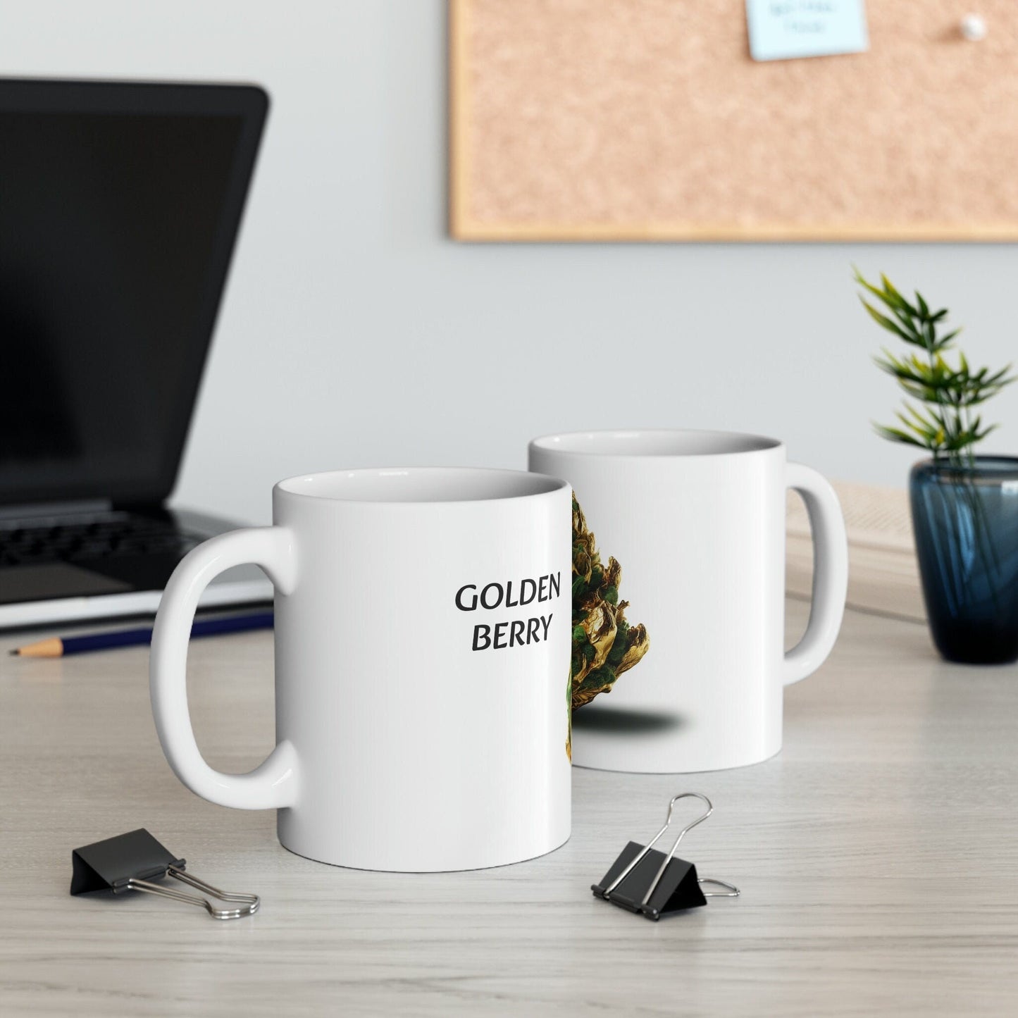 GOLDEN BERRY - WEED Strain Themed Coffee Mugs - Perfect Gift for Smokers, Stoners, Marijuana Lovers; Wake and Bake Essentials