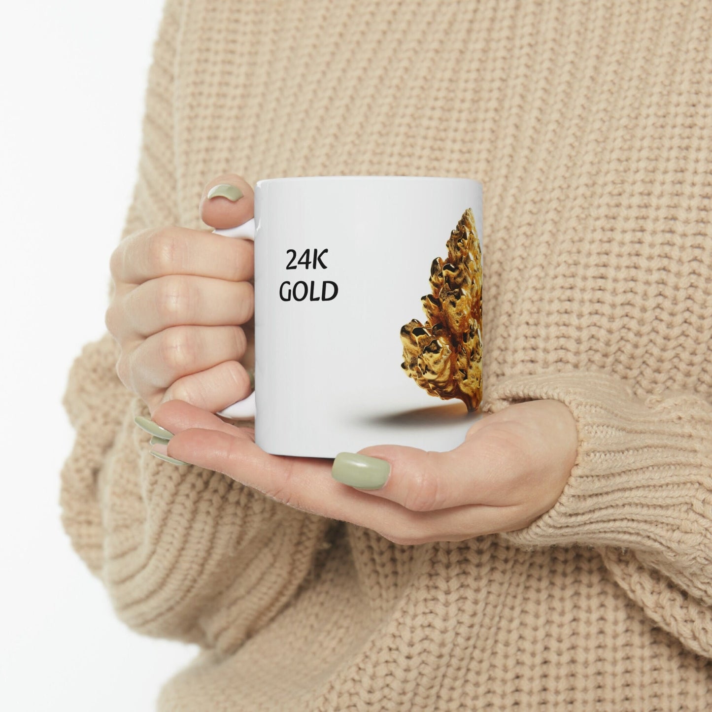 24K GOLD - WEED Strain Themed Coffee Mugs - Perfect Gift for Smokers, Stoners, Marijuana Lovers; Wake and Bake Essentials