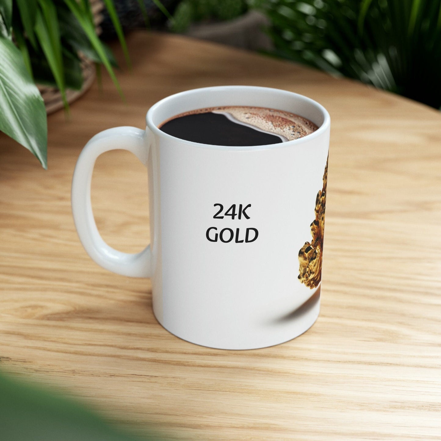 24K GOLD - WEED Strain Themed Coffee Mugs - Perfect Gift for Smokers, Stoners, Marijuana Lovers; Wake and Bake Essentials