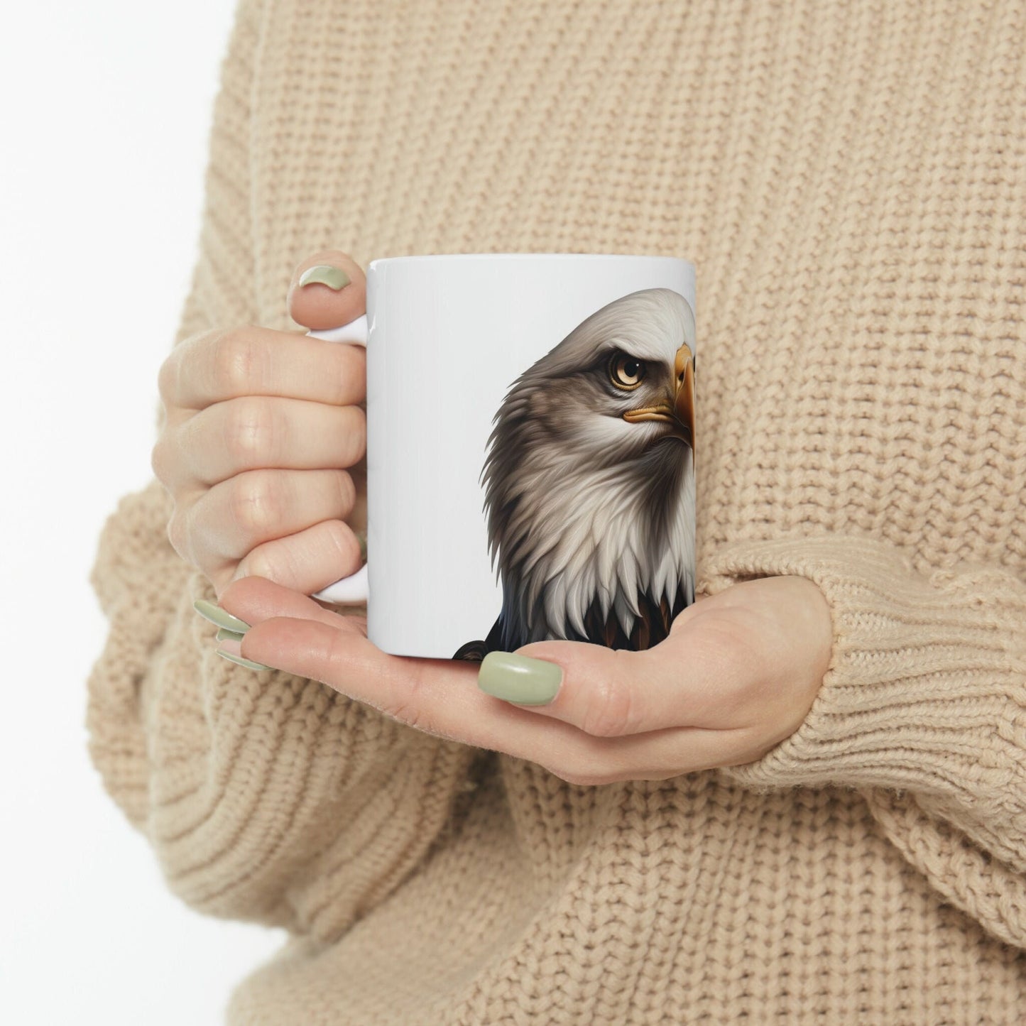 BALD EAGLE - WEED Themed Coffee Mugs - Perfect Gift for Smokers, Stoners, Marijuana Lovers, Growers; Smoker - Wake and Bake