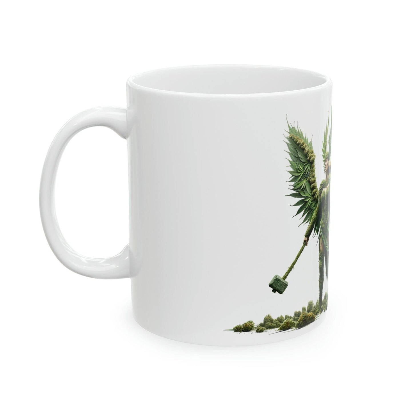 VALKYRIE - WEED Themed Coffee Mugs - Perfect Gift for Smokers, Stoners, Growers; Animal Lovers - Marijuana Mug for Wake and Bake