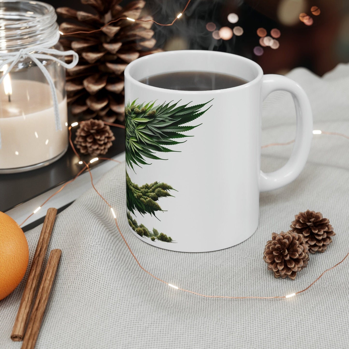 VALKYRIE - WEED Themed Coffee Mugs - Perfect Gift for Smokers, Stoners, Growers; Animal Lovers - Marijuana Mug for Wake and Bake