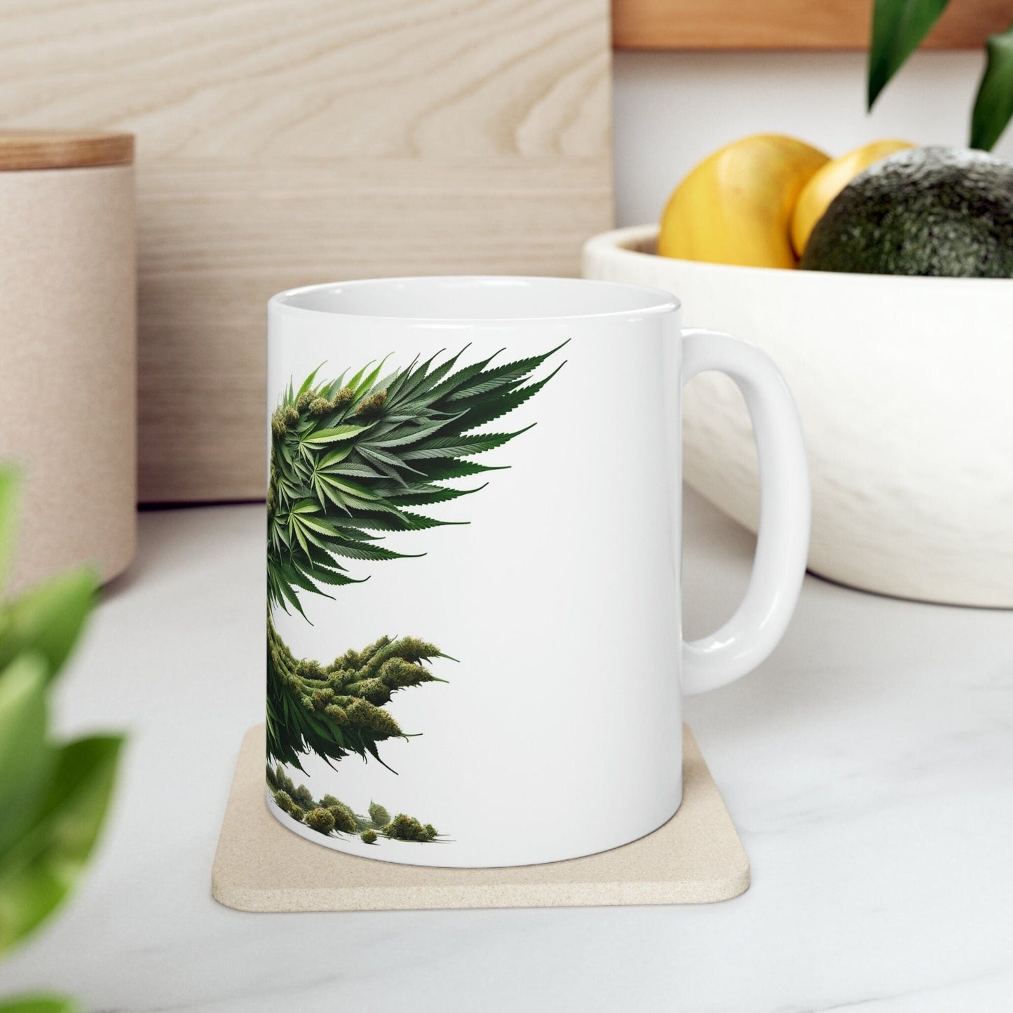 VALKYRIE - WEED Themed Coffee Mugs - Perfect Gift for Smokers, Stoners, Growers; Animal Lovers - Marijuana Mug for Wake and Bake